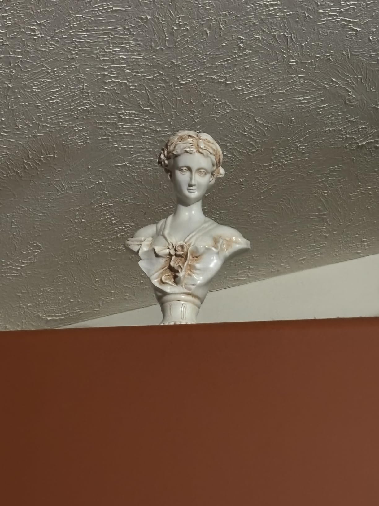 11.8 Inch Classic Greek White David Man Bust Statue, Large Resin Roman Goddess Apollo Sculpture for Home Décor customer photo 1