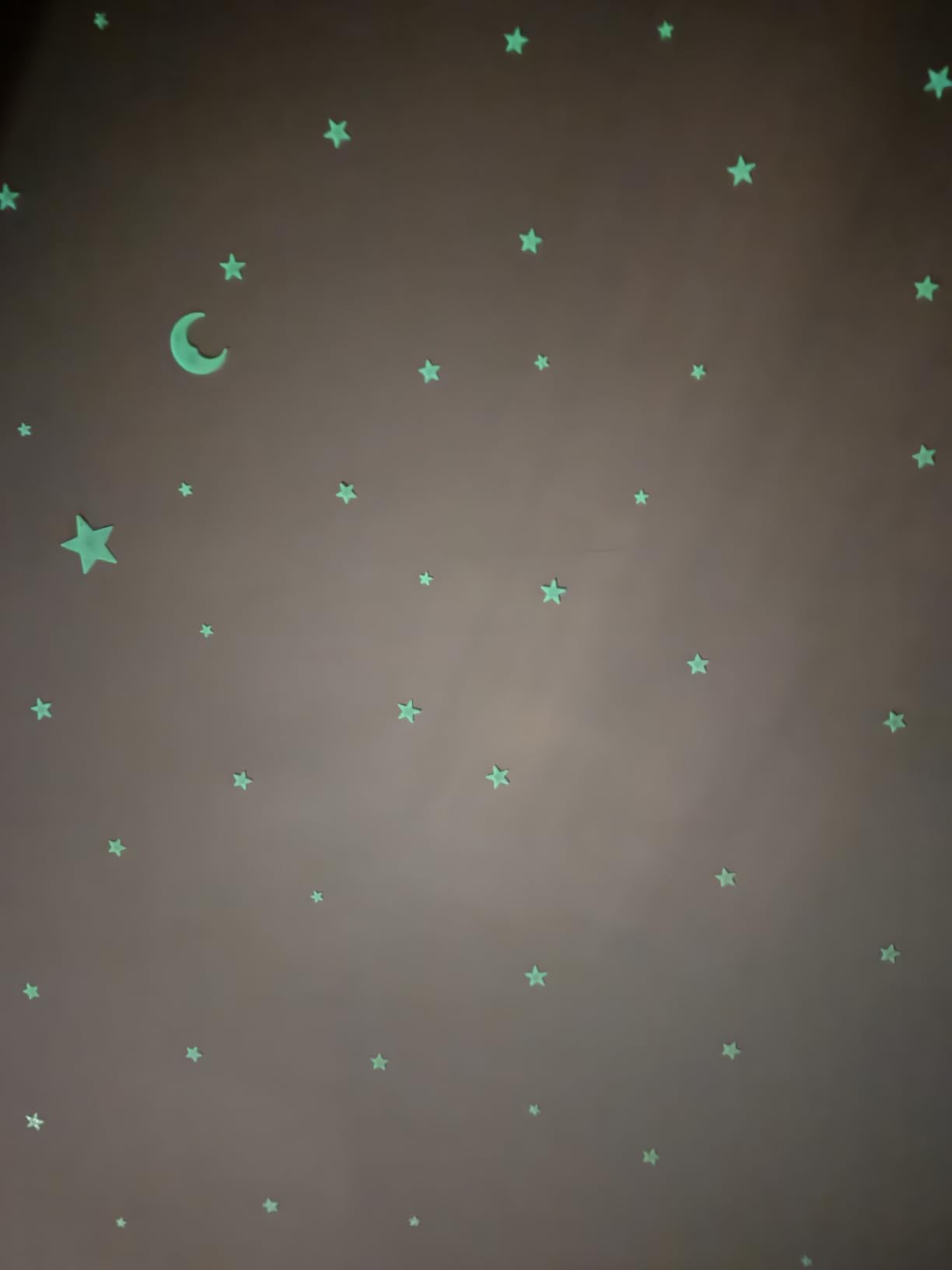 Glow in the Dark Ceiling Stars for Kids Room - 220pcs Glow Stars for Ceiling Made from Recycled Materials with Moon, North Star & Constellation E-Book customer photo 2