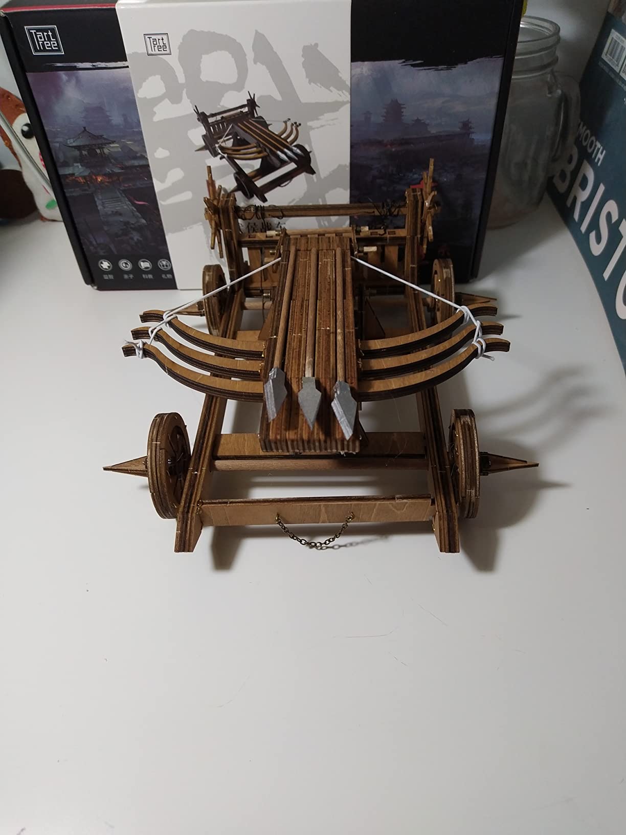 The Wu-HOU Crossbow Chariot Three Kingdoms Weapons Scale Model Kits-DIY 3D Wooden PuzzleTabletop Game Toy Retro Mechanical customer photo 2