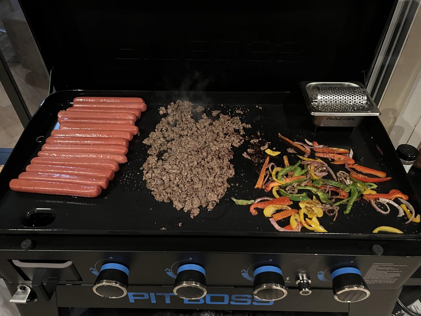 Pit Boss 2-Burner Propane Gas Non-Stick Ceramic Coated Rust-Resistant Portable Lift-Off and Stationary Griddle Grill with Hard Cover, 421-Sq. In. (23
