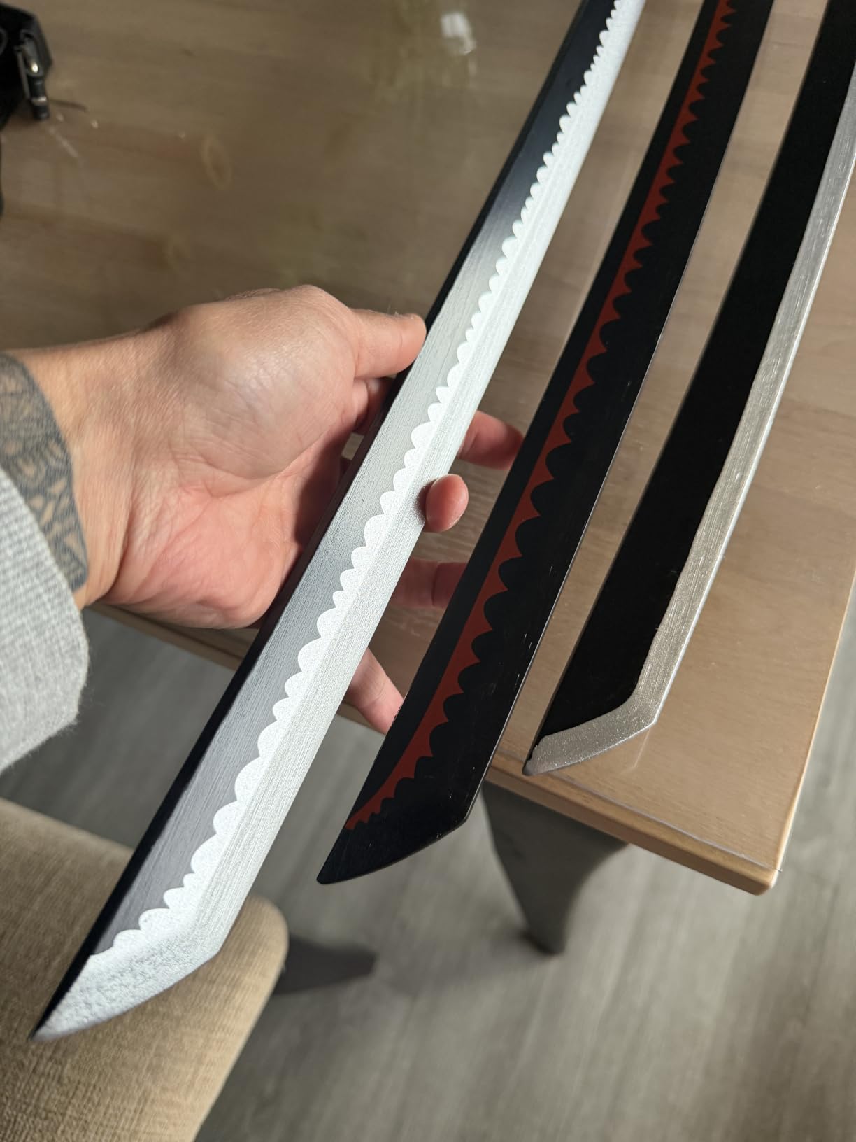 Anime Sword 41 inch, Zoro/wado ichimonji/Anime Original Texture, for Role-Playing and Collection, with One Display Stand customer photo 1