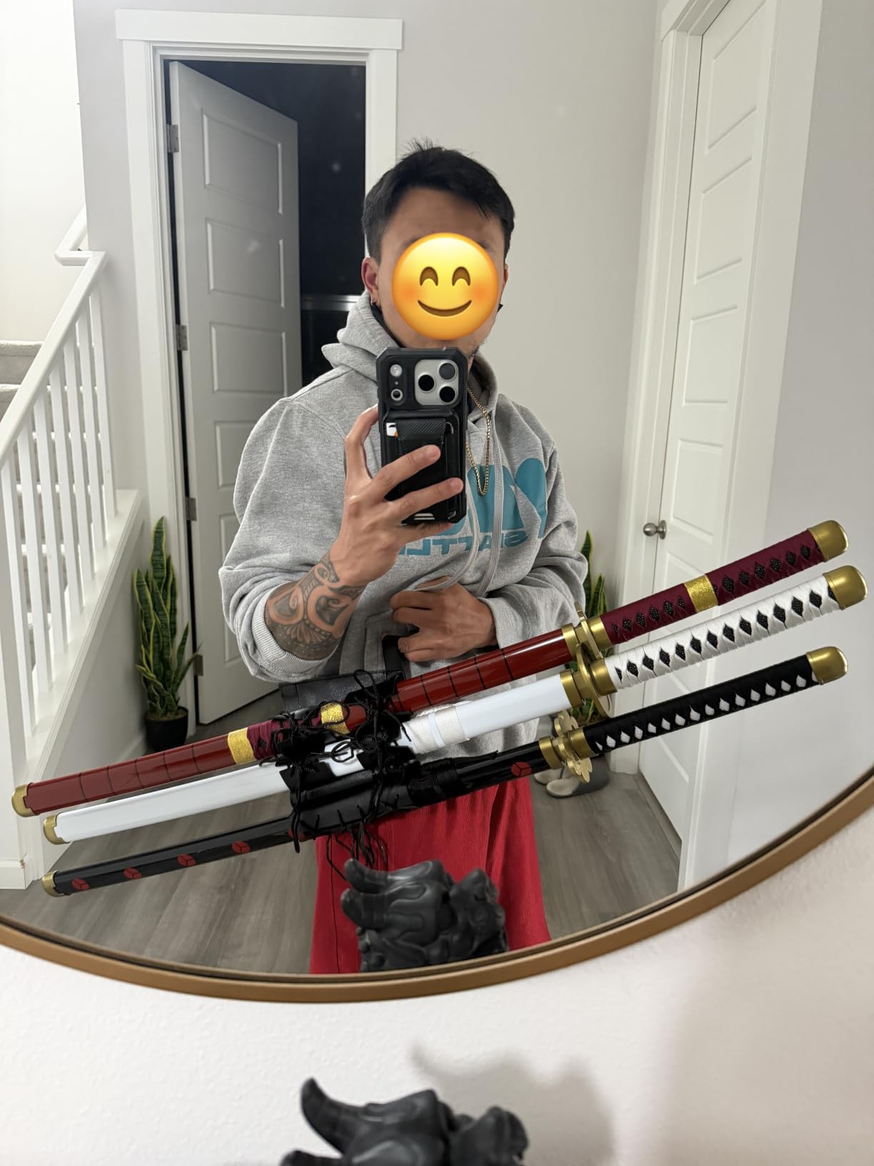 Anime Sword 41 inch, Zoro/wado ichimonji/Anime Original Texture, for Role-Playing and Collection, with One Display Stand customer photo 2