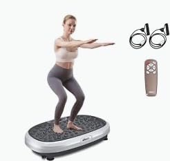 FitMaxx 3D XL Vibration Plate Exercise Machine - Whole Body Workout Vibration Platform w/Loop Bands - Lymphatic Drainage Machine for Weight Loss, Shaping, Recovery customer photo 1
