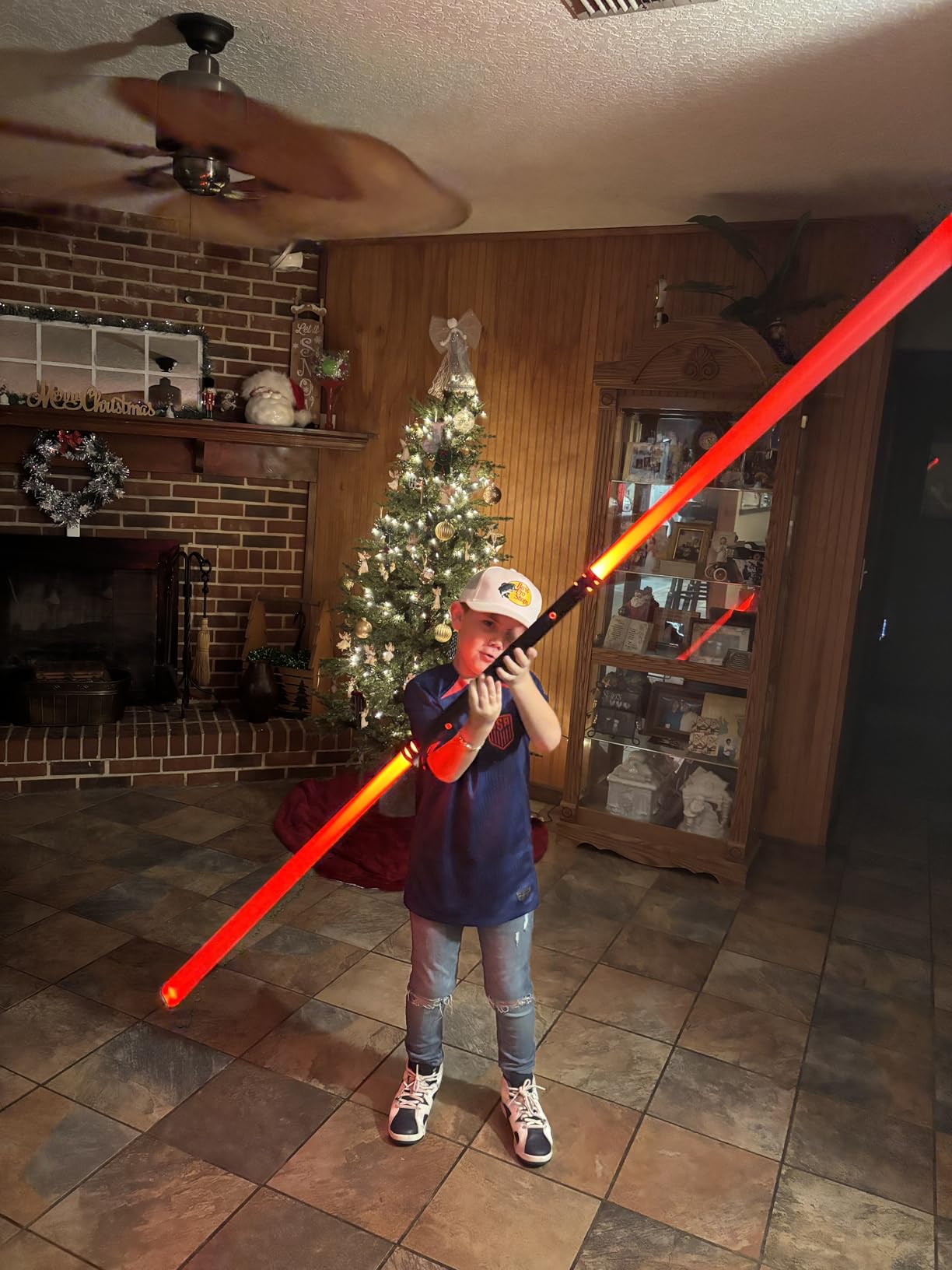 jvmusaber Lightsaber, Dueling Light Saber with 20 RGB Colors 4 FX Sounds | USB Rechargeable Lightsabers with 4 Modes customer photo 1