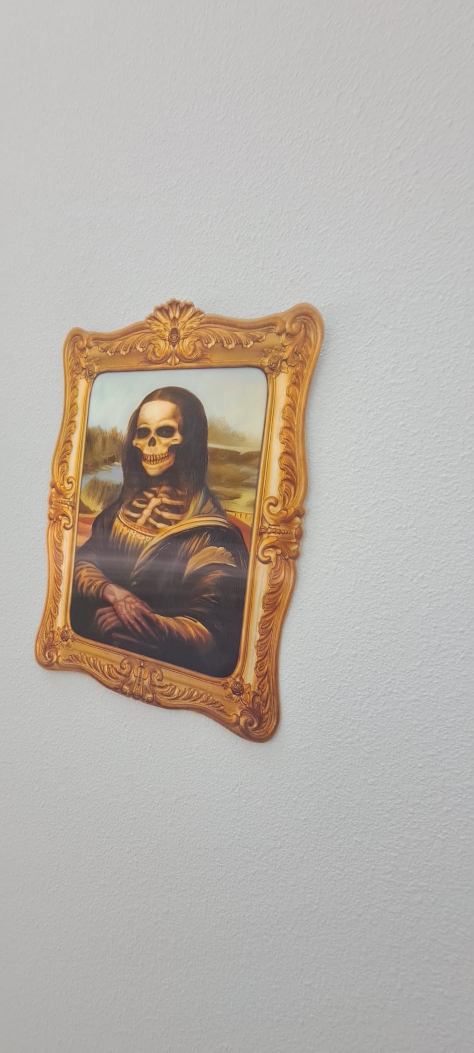 ECGER Halloween Decorations Indoor, Haunted Scary Decor - 3D Changing Face Pictures, Vintage Moving Wall Portraits Frame, For Horror Spooky Party Mansion Castle House Home Decoration(4 Pieces) customer photo 2