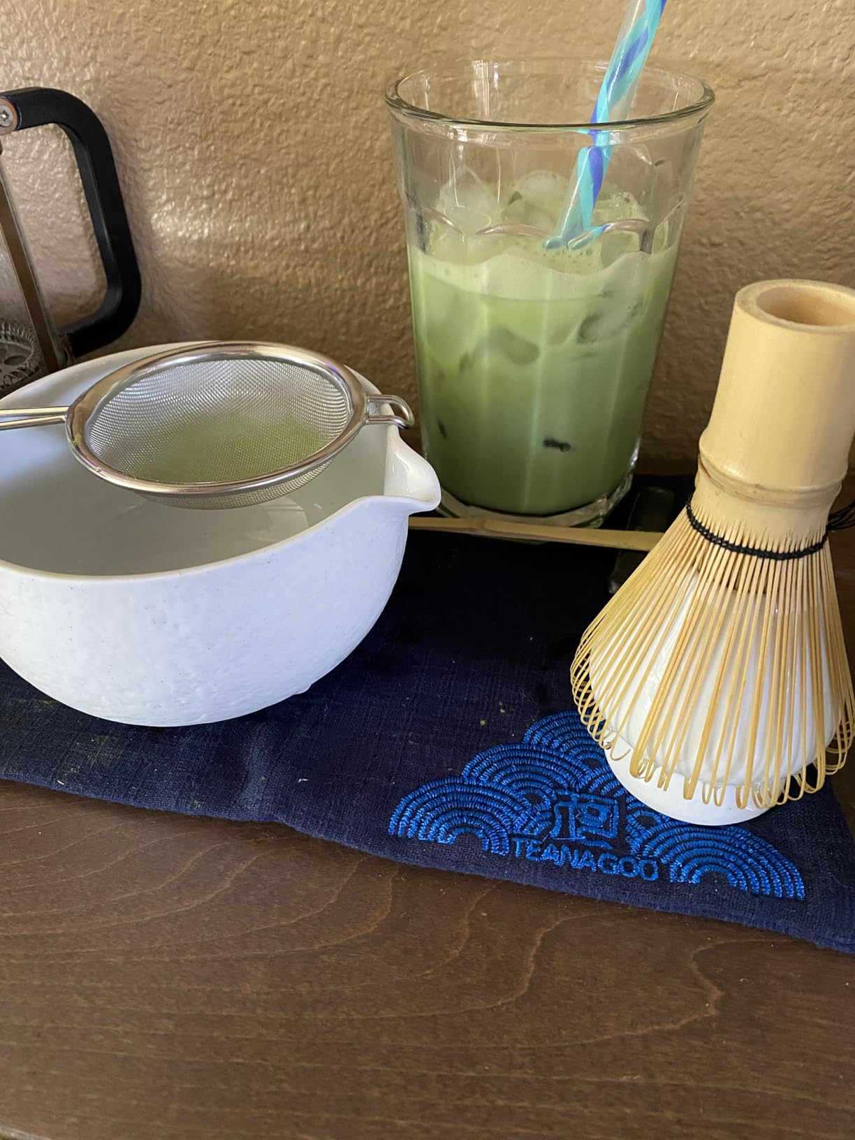TEANAGOO Matcha Whisk Set Black, 7 Pcs Matcha Set, Matcha Kit for Ceremony, Tradition Tea Set for Making Breakfast/Latte, Matcha Whisk Set with Bowl (Chawan)/Whisk and Holder, Gift for Family/Friend customer photo 1