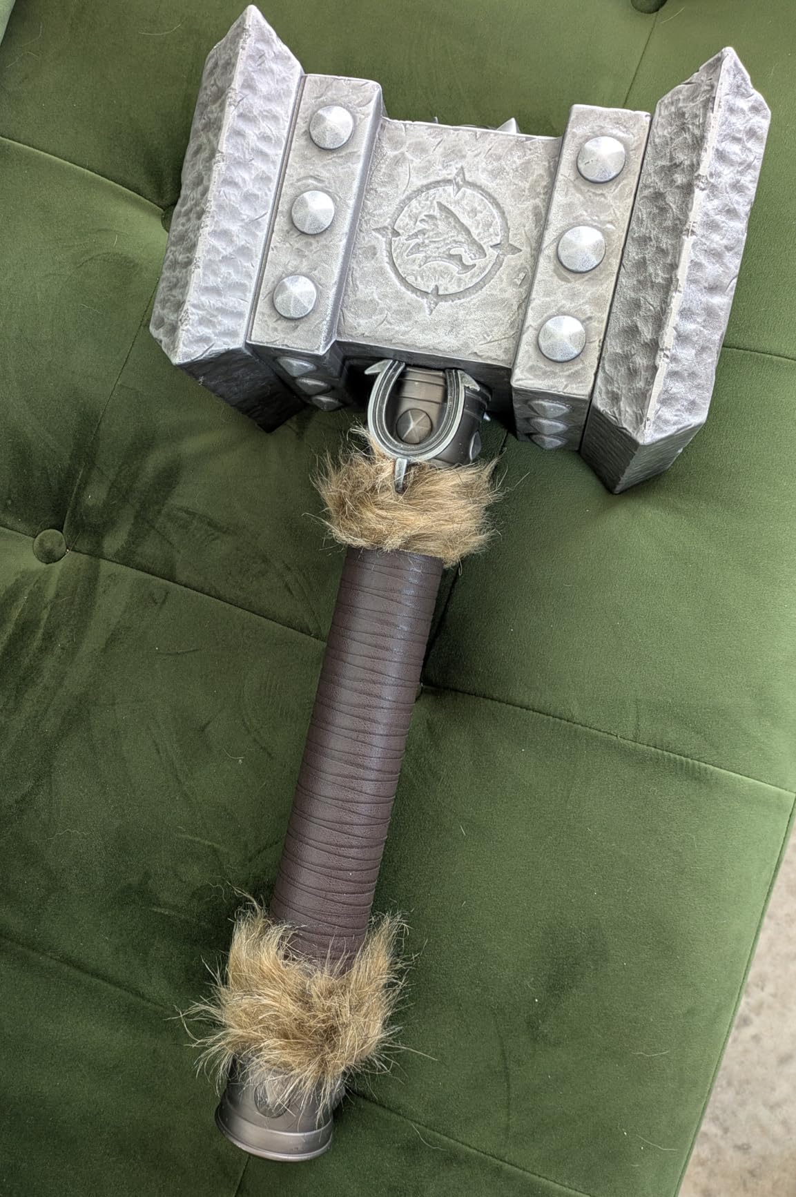 SV from Wow War Ogrim Doomhammer, Real Metal 1:1 Replica Weapon Prop 22 inches customer photo 1