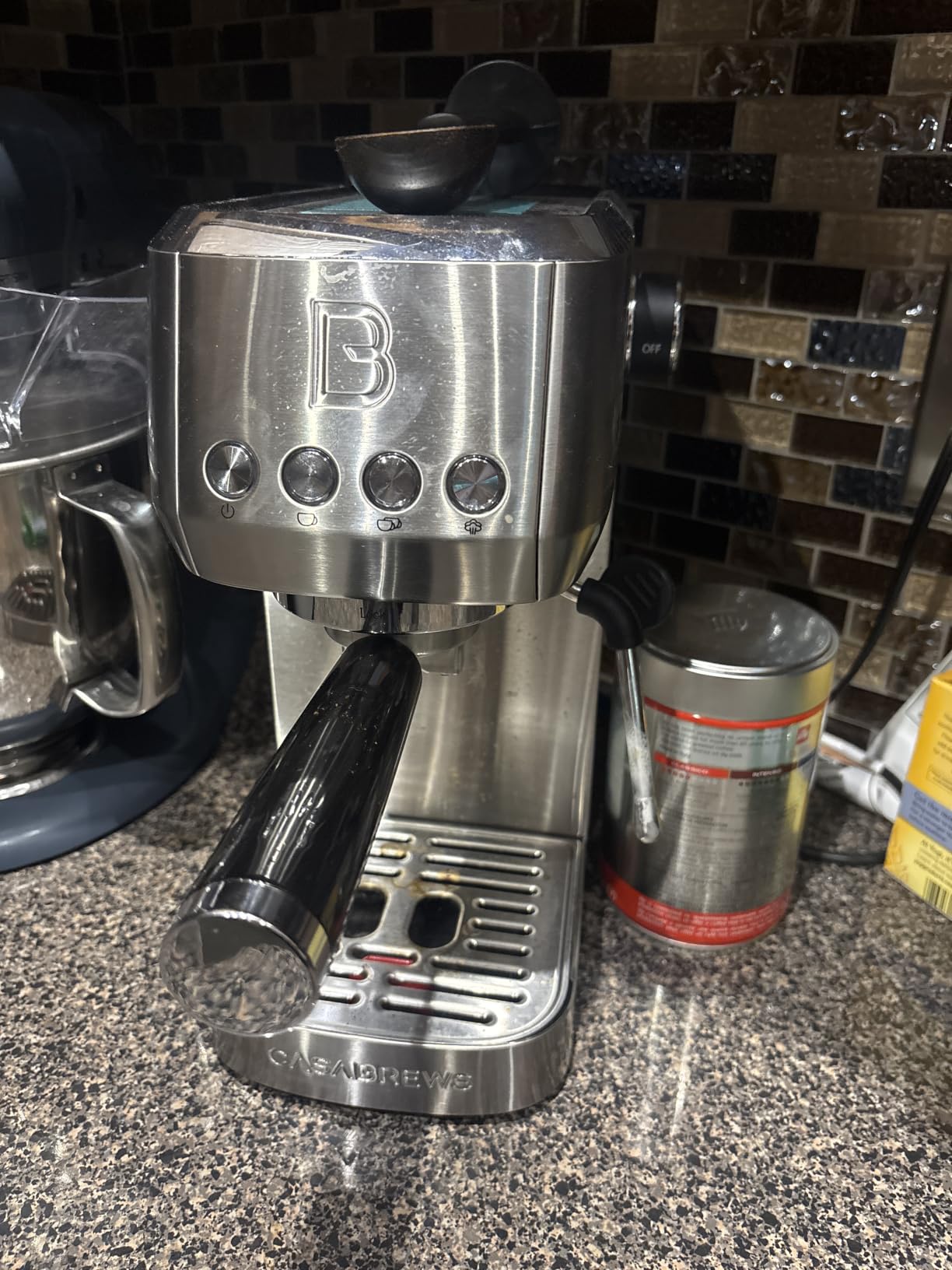 CASABREWS 3700 Essential Stainless Steel Espresso Machine with Steam Wand, 20-Bar Italian Pump, 43.9oz Removable Water Tank, Compact Espresso Maker for Home, Cappuccino & Latte customer photo 2
