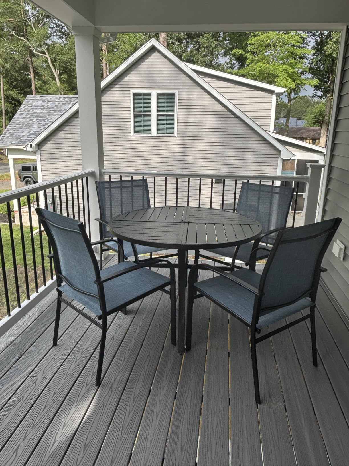 9pc Patio Dining Set, 57.5