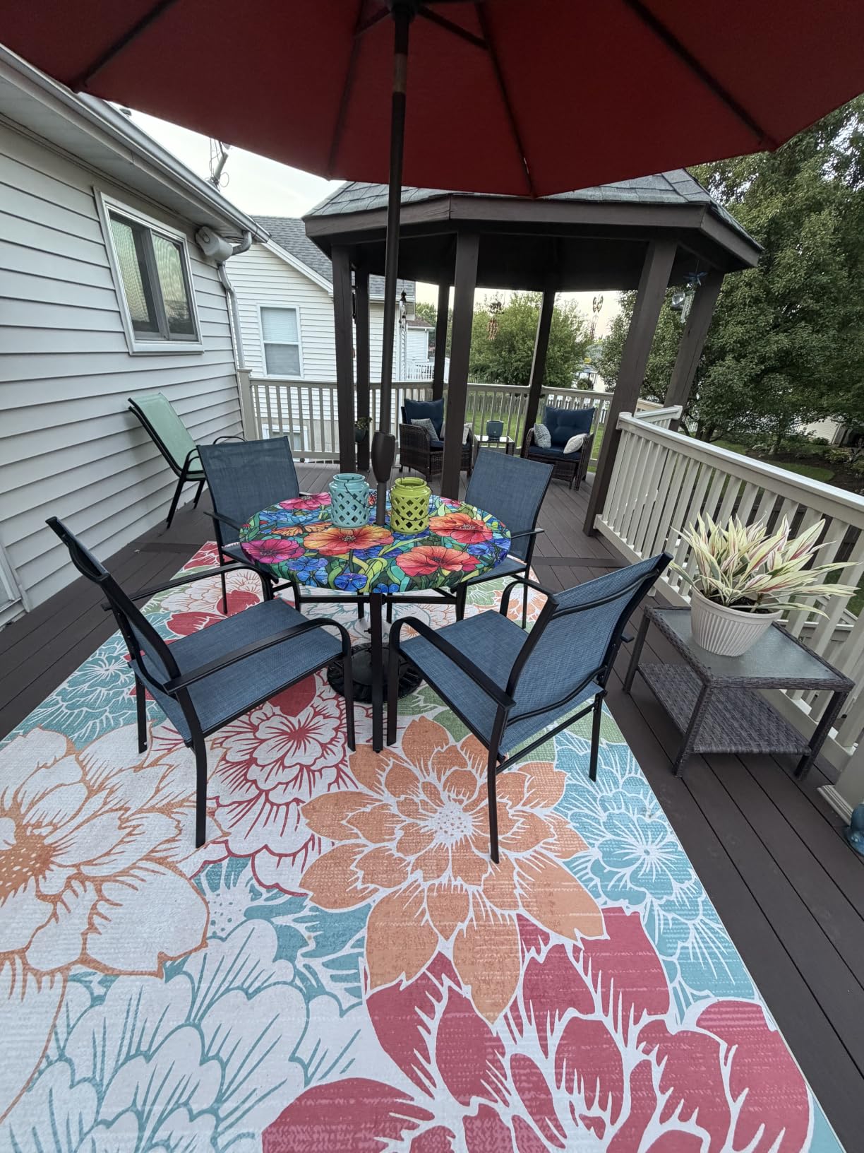 9pc Patio Dining Set, 57.5