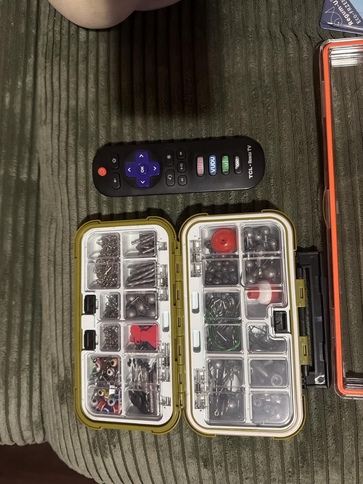 TRUSCEND Complete Fishing Accessories - Tackle Box with Tackle Included, Fishing Hooks, Jig Heads, Sinkers, Weights, Swivels, Snaps, Bobbers, Leaders - Fishing Gear Set for Bass Trout Panfish Walleye customer photo 1
