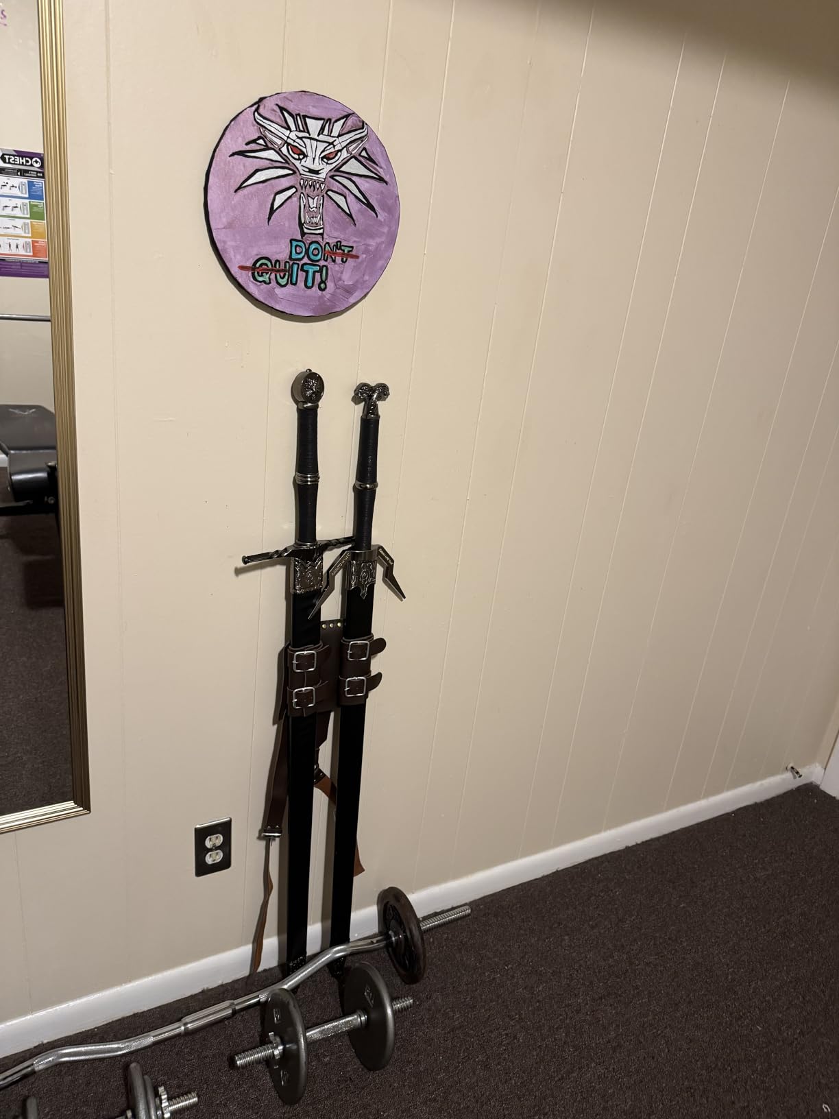 Full Metal Geralt's Silver Steel Sword 125cm/48.8 inches, Stainless Steel, White Wolf Aerondight Silver Sword Handmade Anime Cosplay Prop for Display and Collection customer photo 1