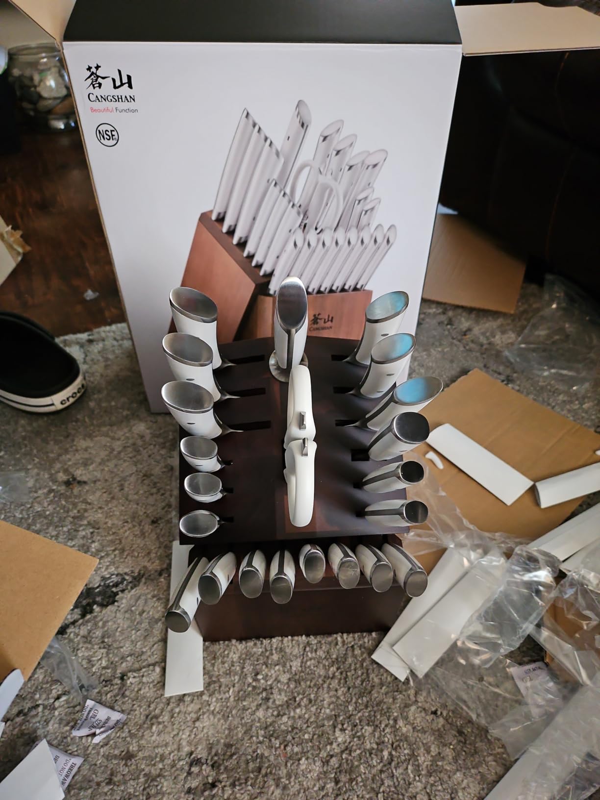 Cangshan HELENA Series German Steel Forged Knife Block Set (8-Piece, Black) customer photo 2