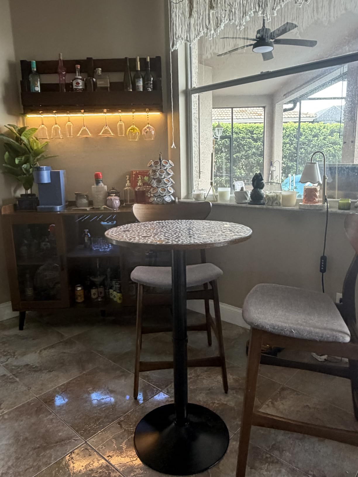 HOOBRO Round Bar Table, 35