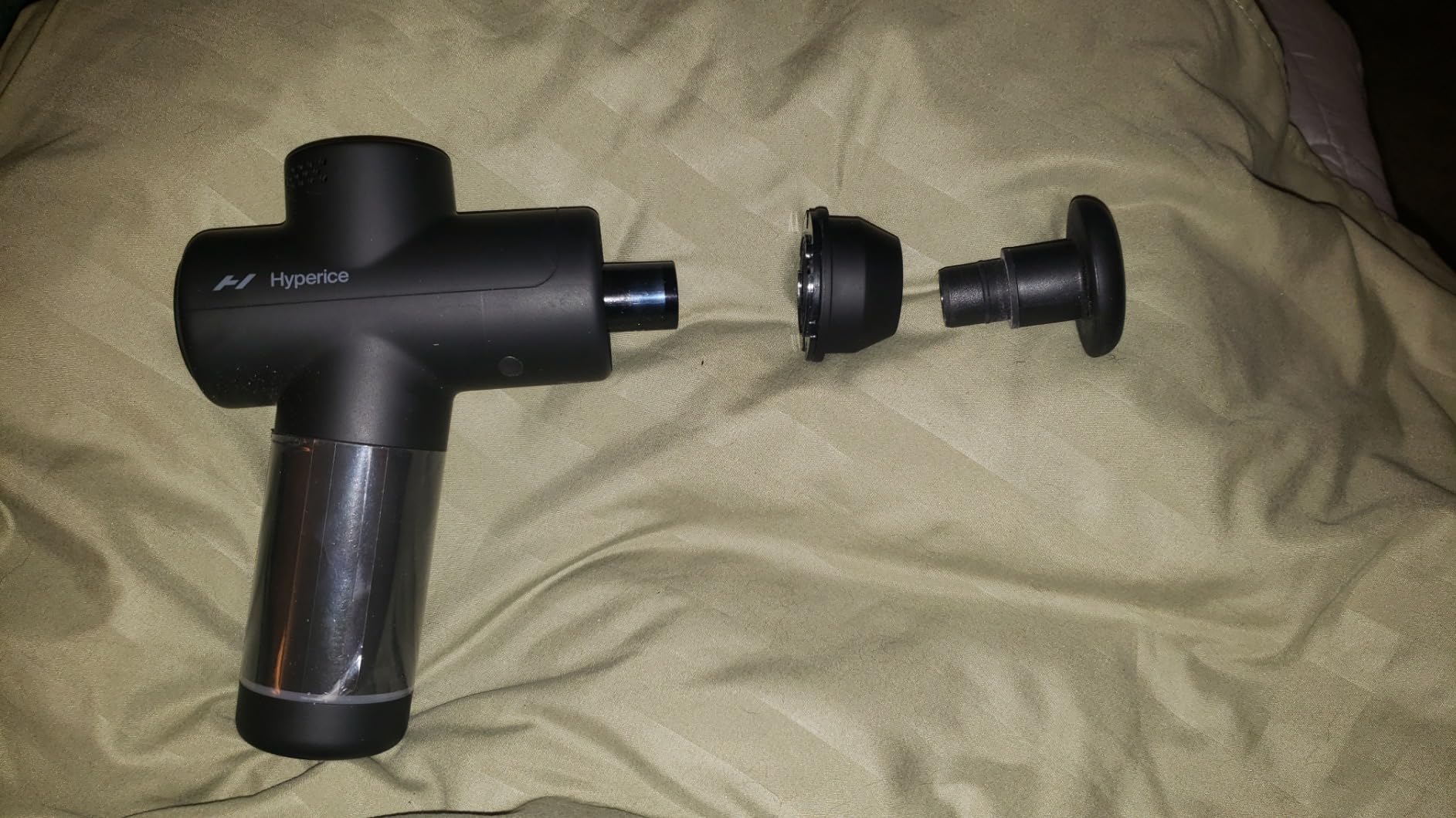 Hyperice Hypervolt Go 2 - Black - Featuring Quiet Glide Technology - Handheld Percussion Massage Gun - 3 Speeds, 2 Interchangeable Heads - Helps Relieve Sore Muscles and Stiffness customer photo 1