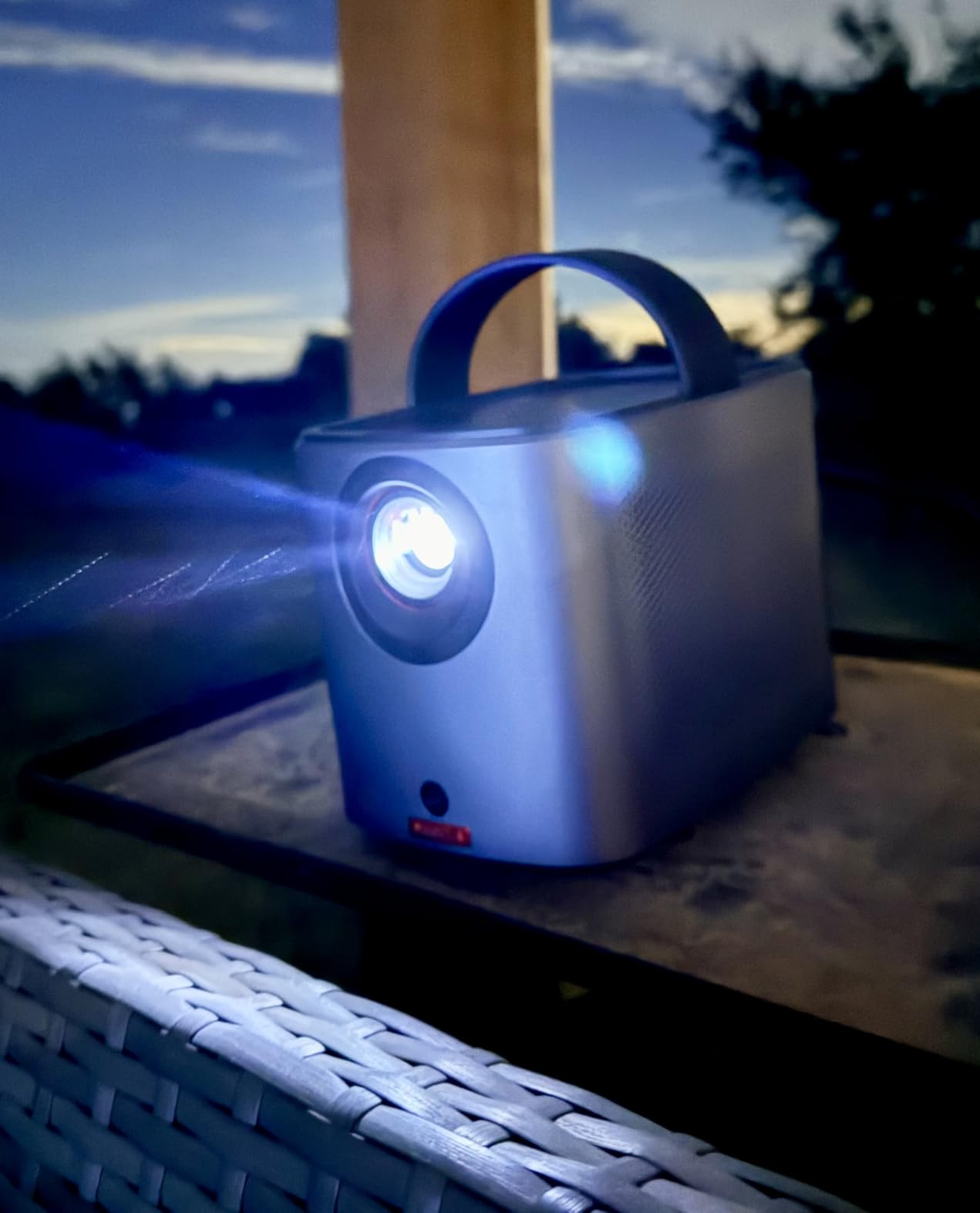 NEBULA Mars 3 Air Portable Outdoor Projector, Built-In Battery | Google TV, 1080p, 400 ANSI Lumen, 2.5H Playtime, Netflix Officially Licensed, Dolby Digital Sound, 150