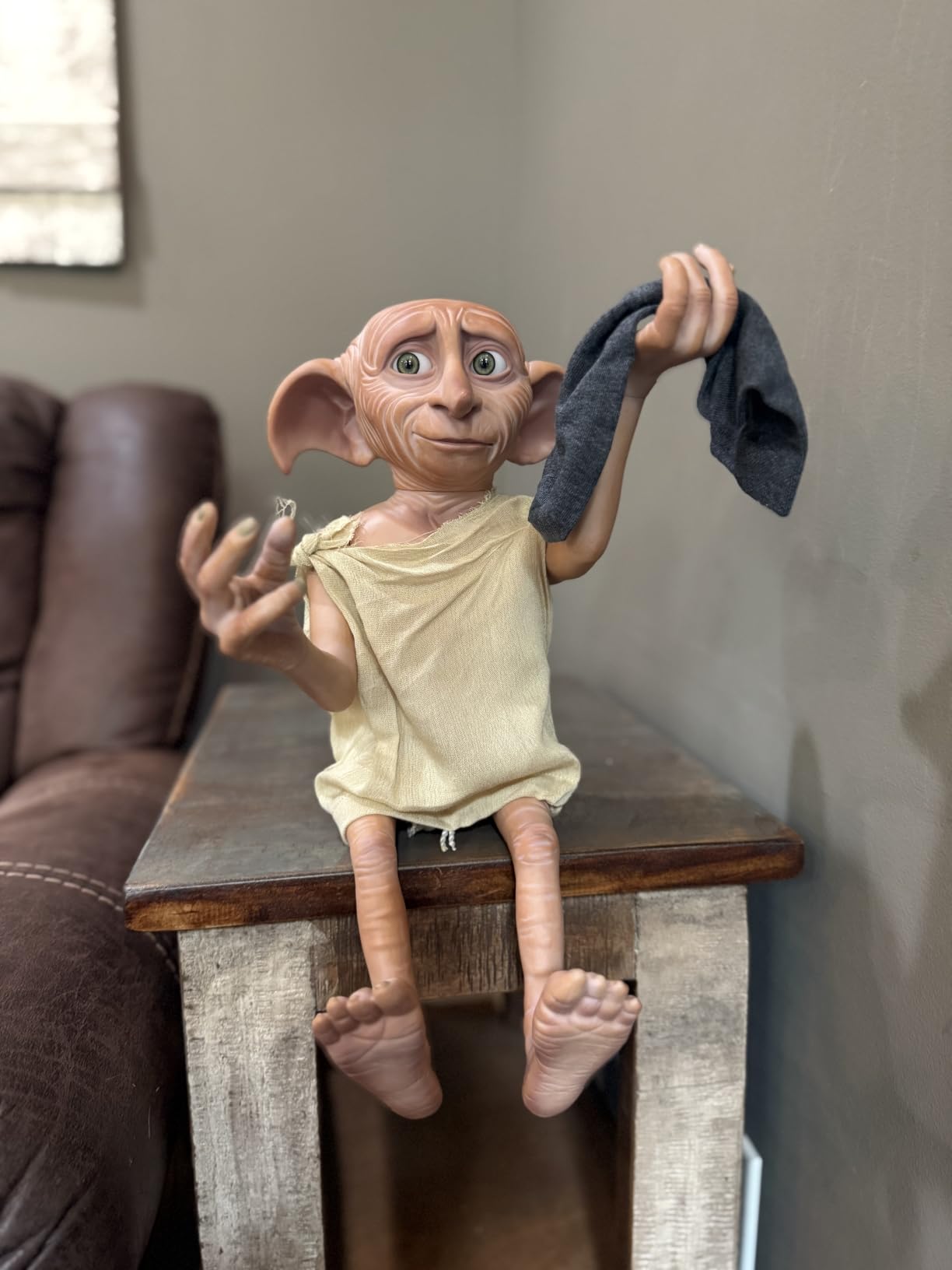 The Ashton-Drake Galleries Warner Brother's Harry Potter Dobby The House Elf Collectible Figure, 18 inches, Poseable customer photo 2