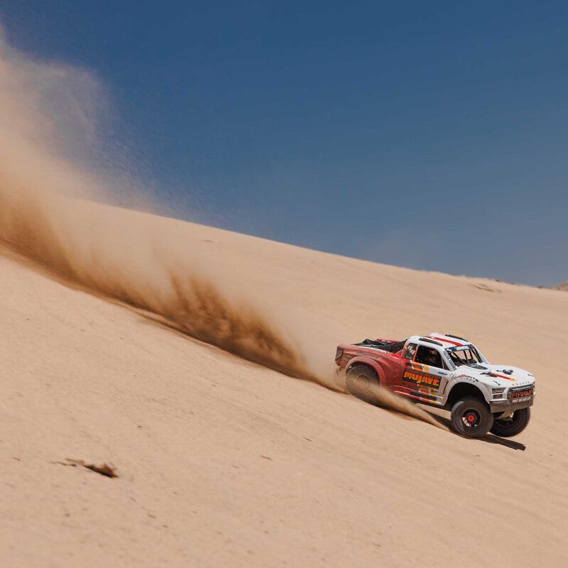 ARRMA Mojave RC Truck 4X4 4S BLX 1/8th Scale Desert Truck RTR, White/Red, ARA4404T1 customer photo 2