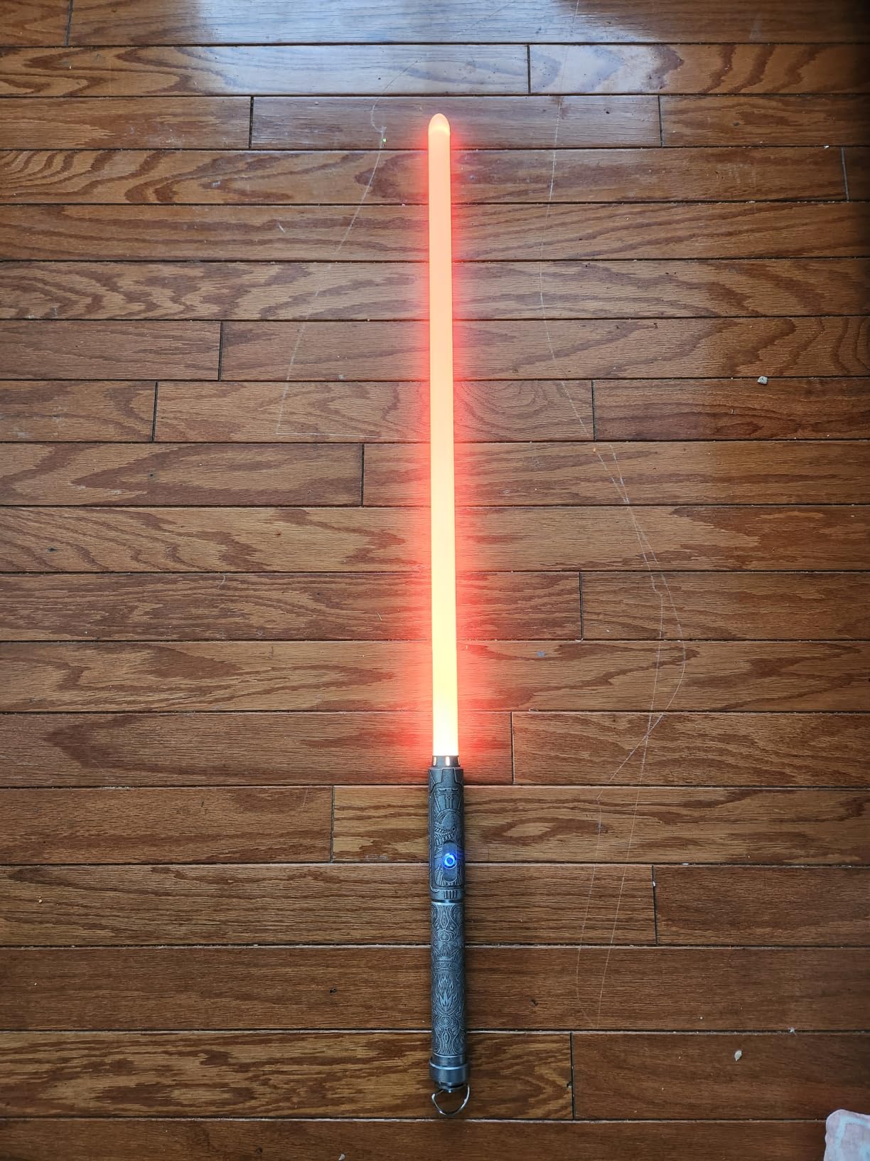 Heavy Dueling Pro Light Saber Smooth Swing Motion Control Metal Hilt 16 Sound Fonts Blaster Sword Halloween Party Cosplay Props(Premium RGB, 32inch Blade) customer photo 2