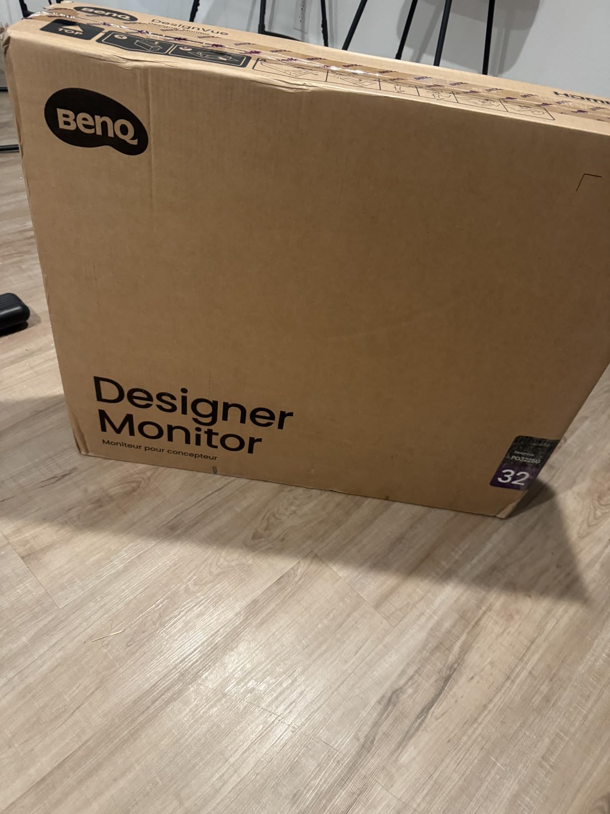 BenQ PD3225U 32 Inch 4K IPS Black UHD Thunderbolt Monitor for MacBook, AQCOLOR, 98% P3, 100% sRGB and Rec.709, DeltaE 2 or less, Uniformity, Factory Calibration, USB-C 85W, USB Hub, Daisy Chain, KVM Switch customer photo 1