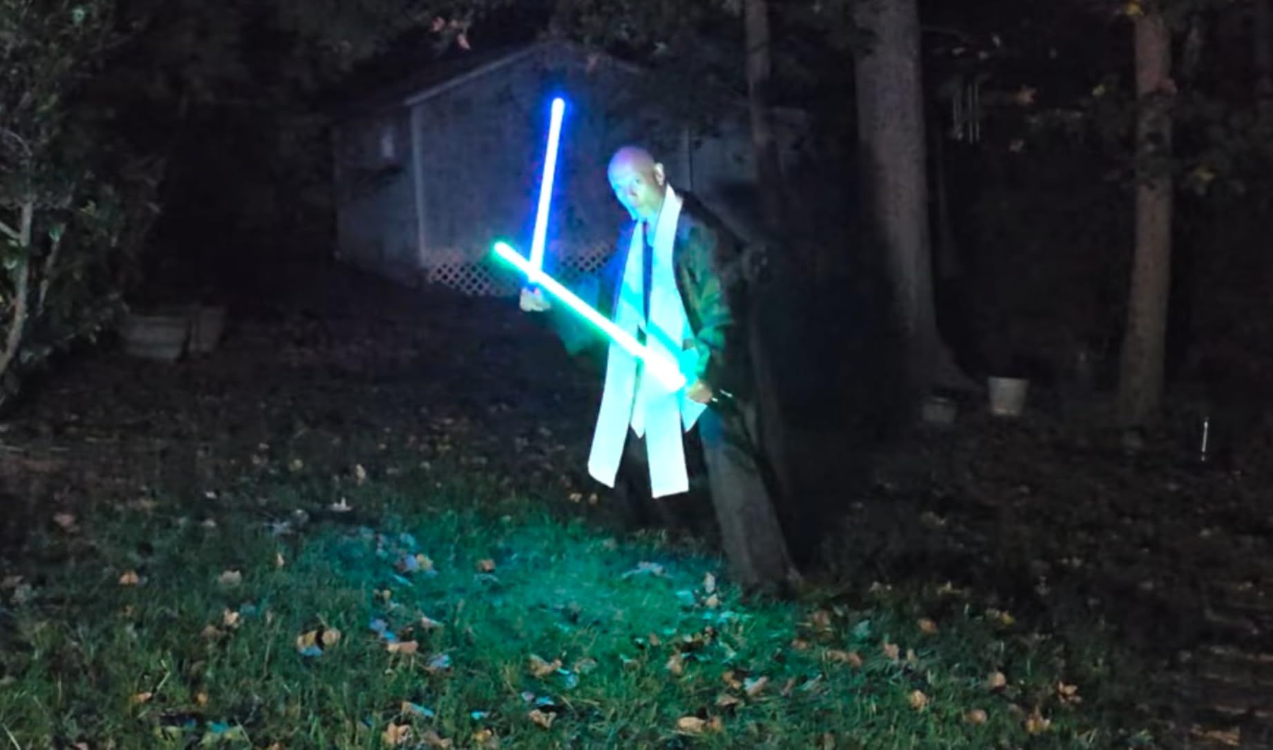 2 Pack 4 Sound Fonts Light Sabers, RGB Heavy Dueling Light Sabers 12 Colors Changing for Adults, Volume Adjustable Metal Hilt Light Saber with Black Connector - Not APP Version customer photo 1