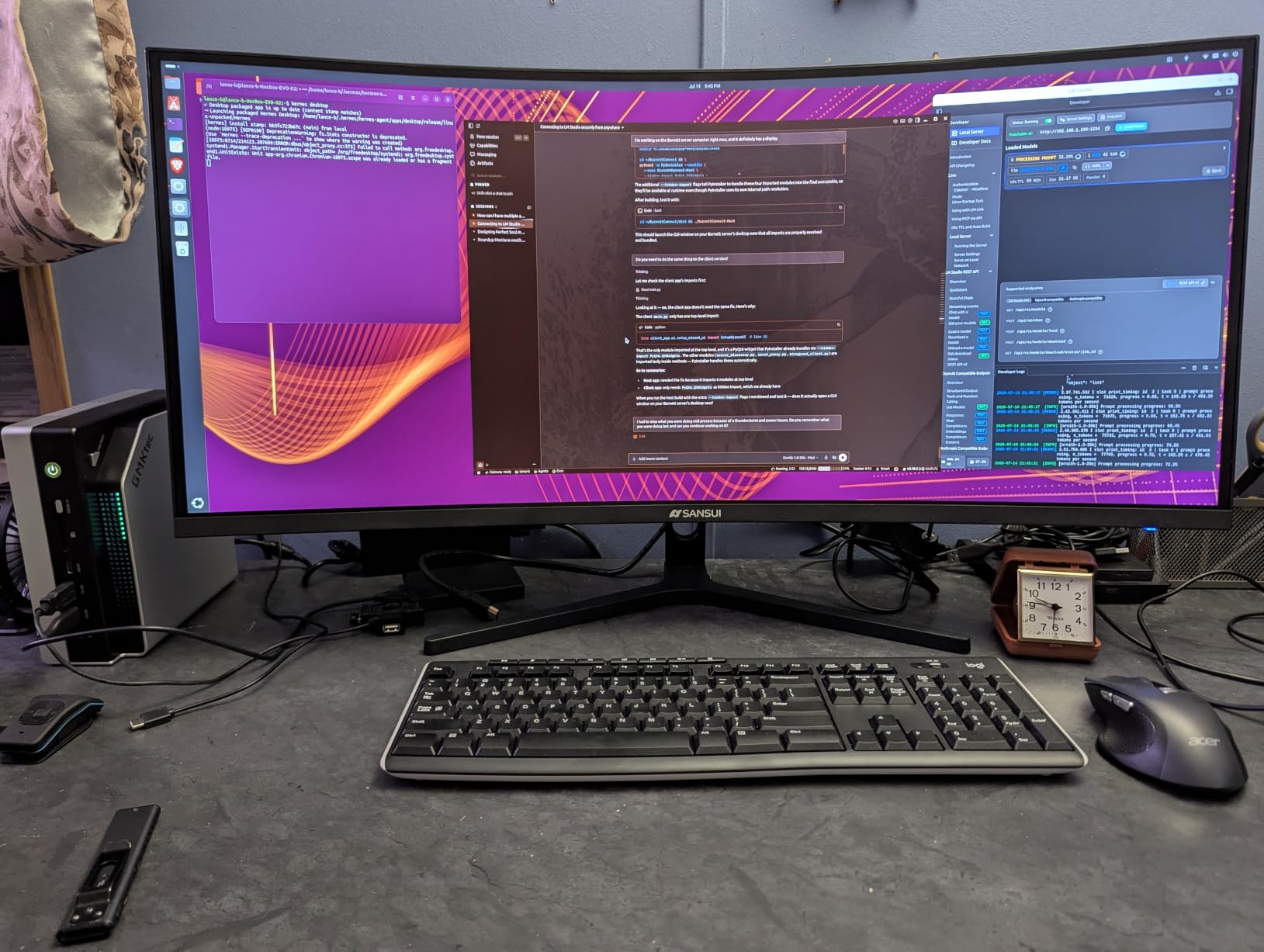 SANSUI 34-Inch Curved Gaming Monitor UWQHD 3440 x 1440P Up to 200Hz Curved 1500R - PIP/PBP, OD 1ms, HDR, 300nits, sRGB 130%, DCI-P3 97%,AI Crosshair, HDMI2.1x2,DP1.4(Cable Included) customer photo 1