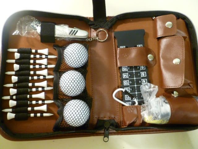 SANTA CASA Golf Gift Set - Complete Golfing Accessories for Men & Women, Dad, with 3 Golf Balls, Bag Case, Rangefinder, Tees, Brush, Divot Knife, Scorer & Ball Clamp, Essentials Golf Accessories customer photo 2