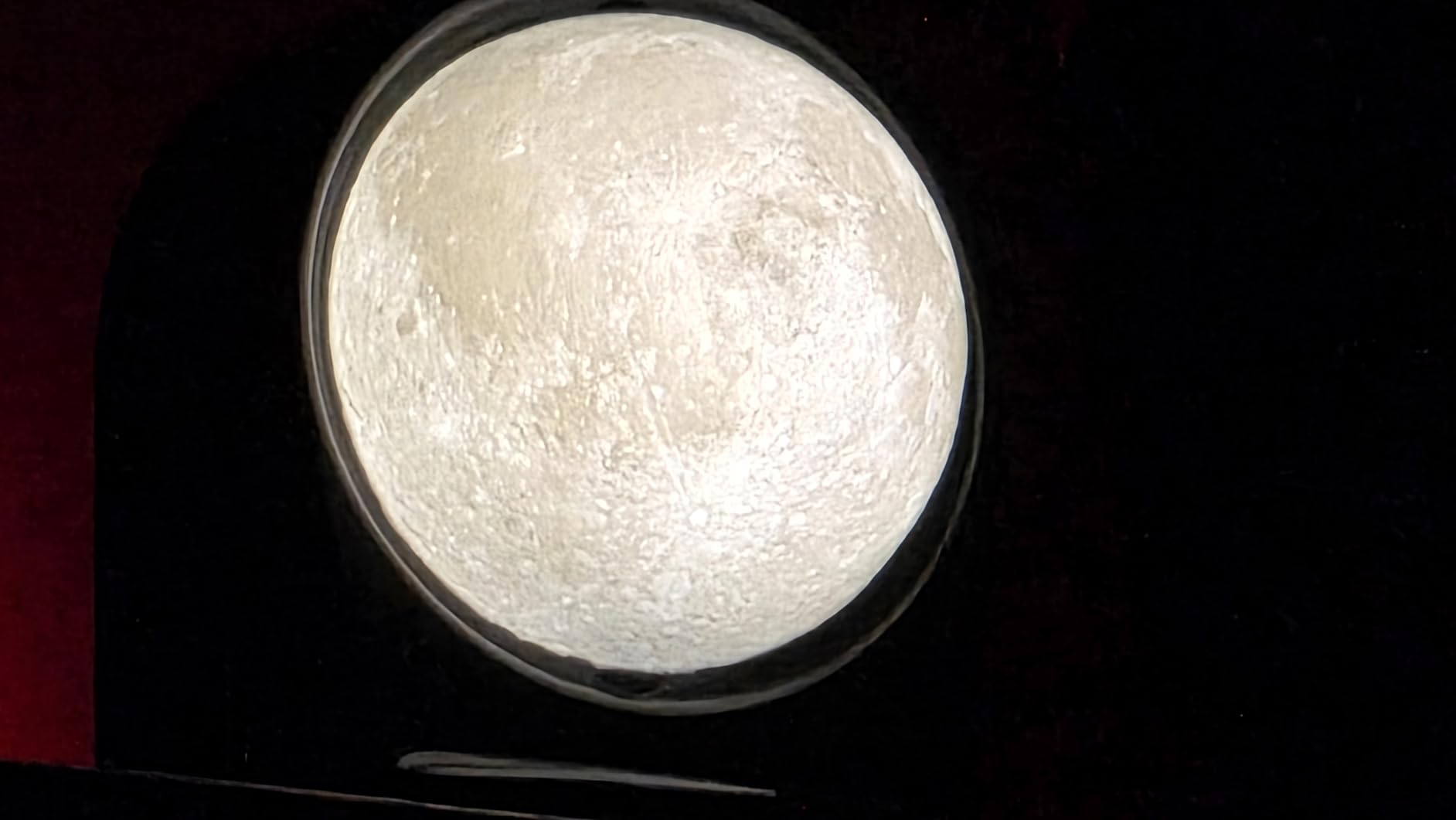 MOONDIAL - Automatic Moon Phase Lamp, Rotating Lunar Phase Tracker, 3D Printed Moon Clock, NASA LED Desktop Unique Gift, Decor, Dimmable Night Light, Office Desk Gadget, Mood Light, 7.7