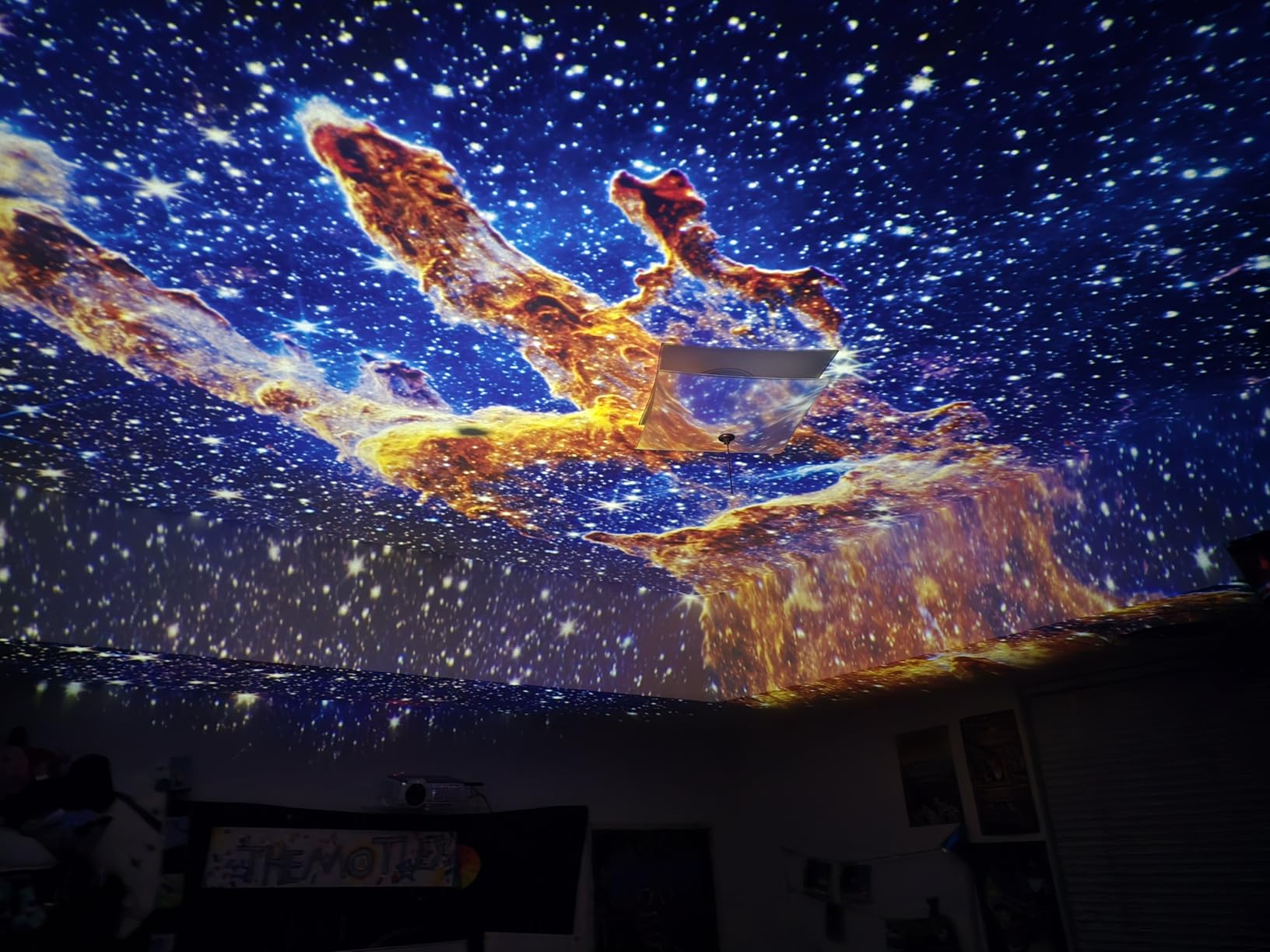 Galaxy Projector for Bedroom 5TH Gen, 13 in 1 HD Planetarium Star Projector with Solar System, Constellation & Meteor, 360 Rotating, Timer, Adjustable Knob, Night Light for Ceiling Kids Adults customer photo 1