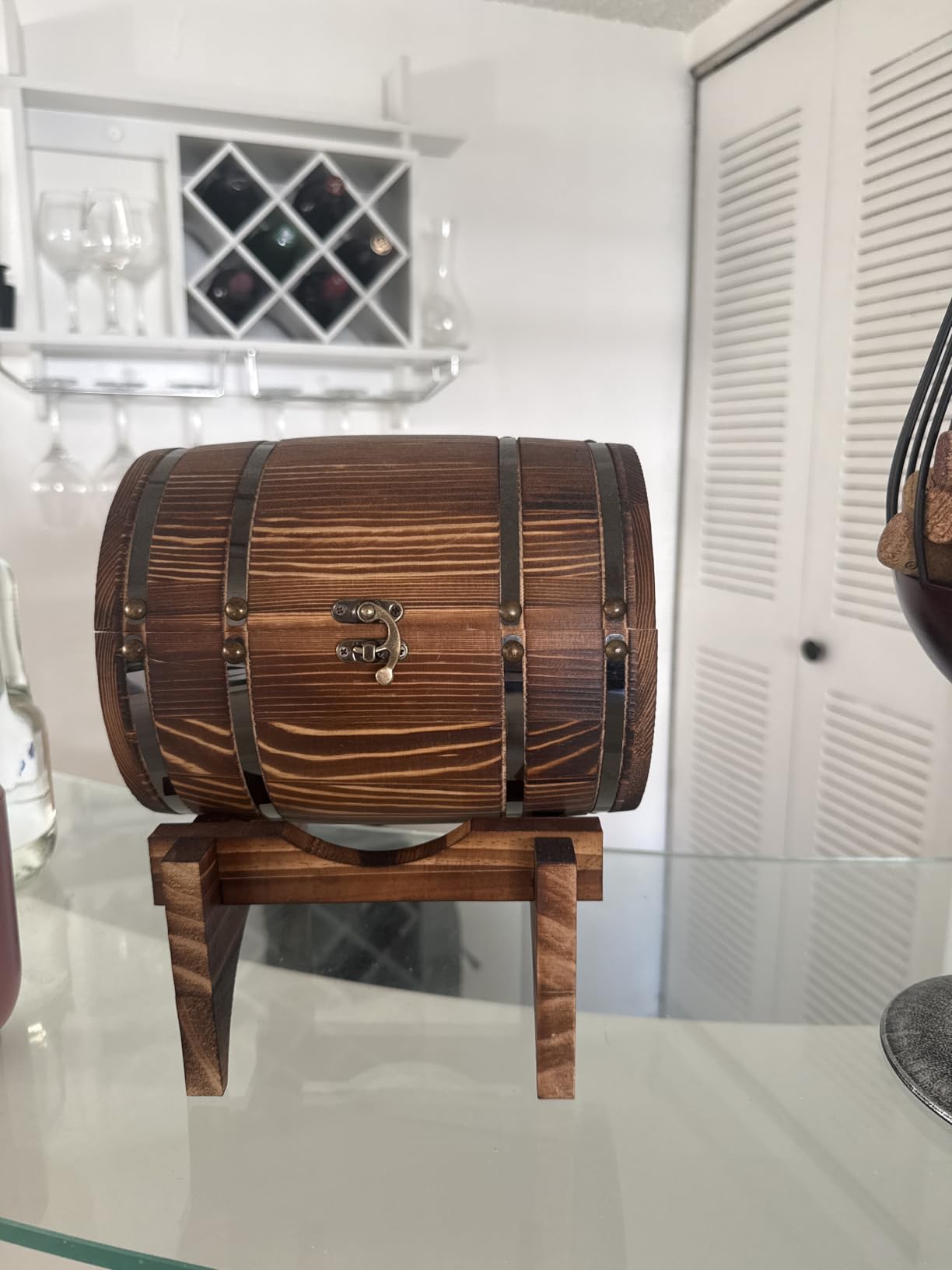 Whiskey Smoker Kit with Charred Wood Barrel (Patent Pending) - Cocktail Smoker with Torch & 6 Premium Wood Chips for Old Fashioned & Whiskey - Perfect Home Bar Gift for Men, Dad, Husband (No Butane) customer photo 1