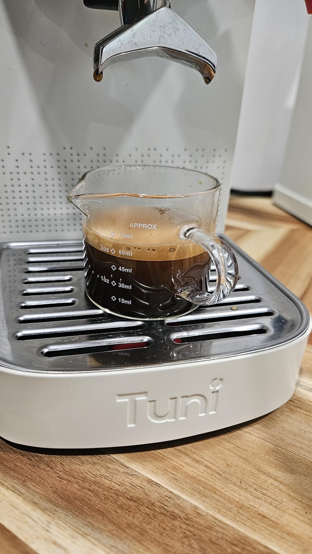 Tuni G1 Conical Burr Coffee Grinder, 48 Grind Settings, Ivory | Stainless Steel Anti-static Burr Mill, Precision Electric Timer and LED Touchscreen for Espresso/Drip/Cold Brew/French Press customer photo 1