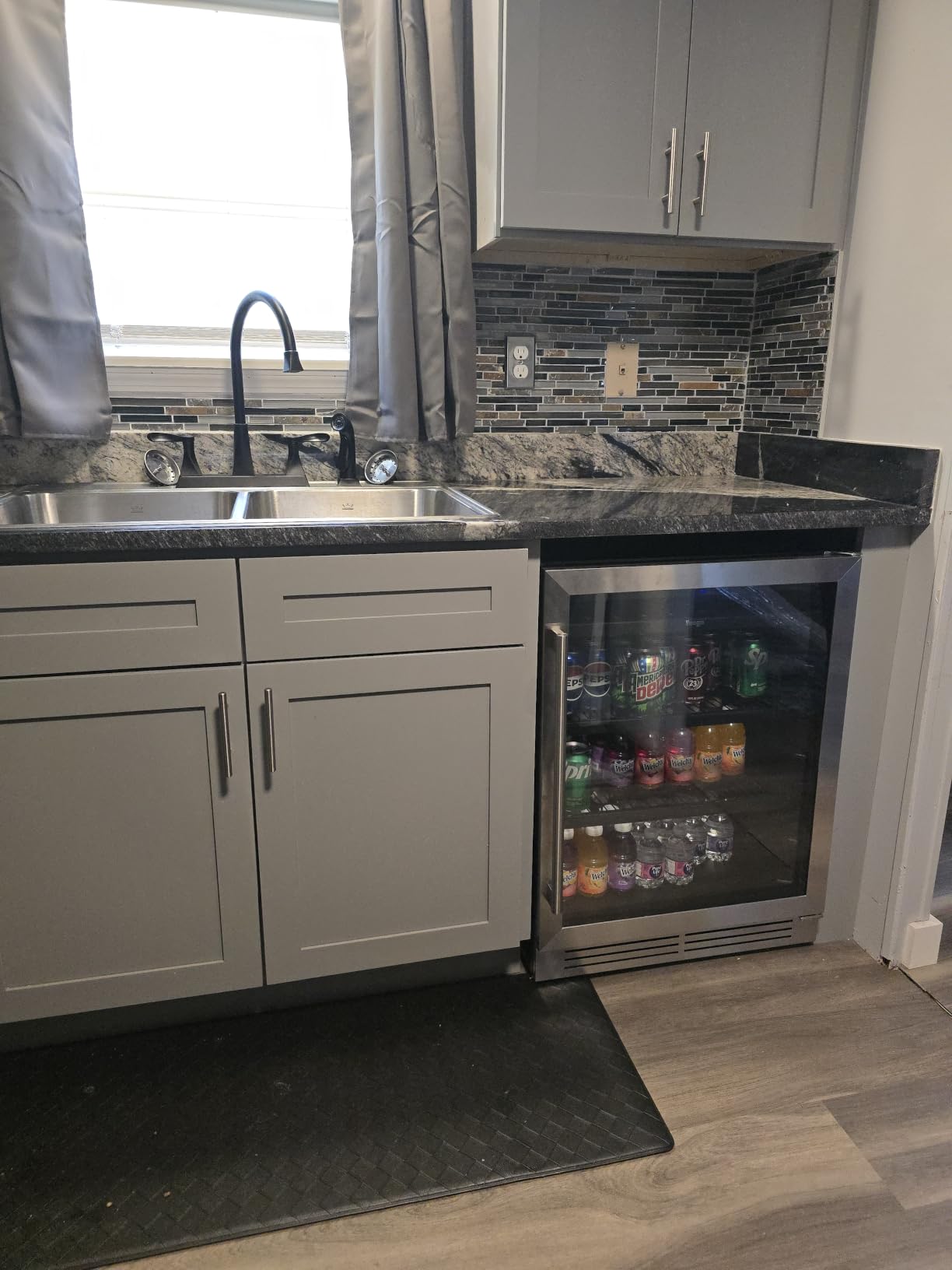 Yeego Beverage Refrigerator - 24 inch 180 Cans Beer Cooler with Glass Door | 34-54℉ Beverage Fridge for Drink Soda Wine for Bar Office Bedroom | Under Counter, Built-In or Freestanding customer photo 1