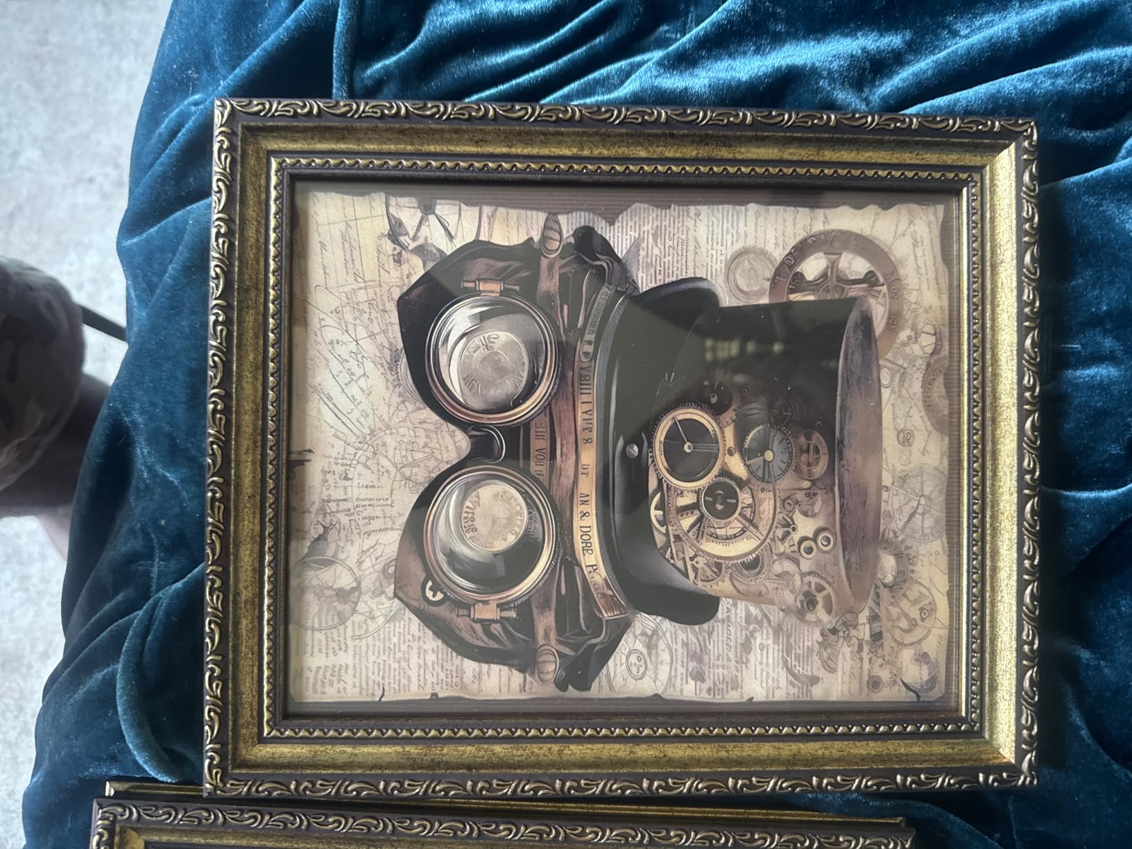 LARTSFRO Vintage Steampunk Wall Art Decor Posters Prints, Punk Room Bedroom Bathroom Dorm Wall Art Decor, Vintage Industrial Train Clock Hat Ship Posters Wall Decor for Home Office Man Cave Decor, 10x8 Inch Set of 4 Pcs Pictures (UNFRAMED) customer photo 1
