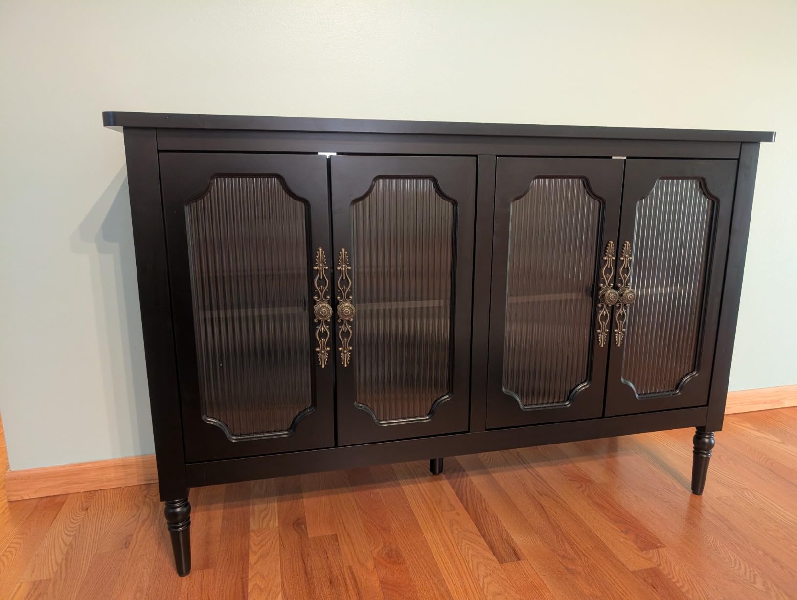 Vintage Buffet Sideboard with 4 Glass Doors, 48