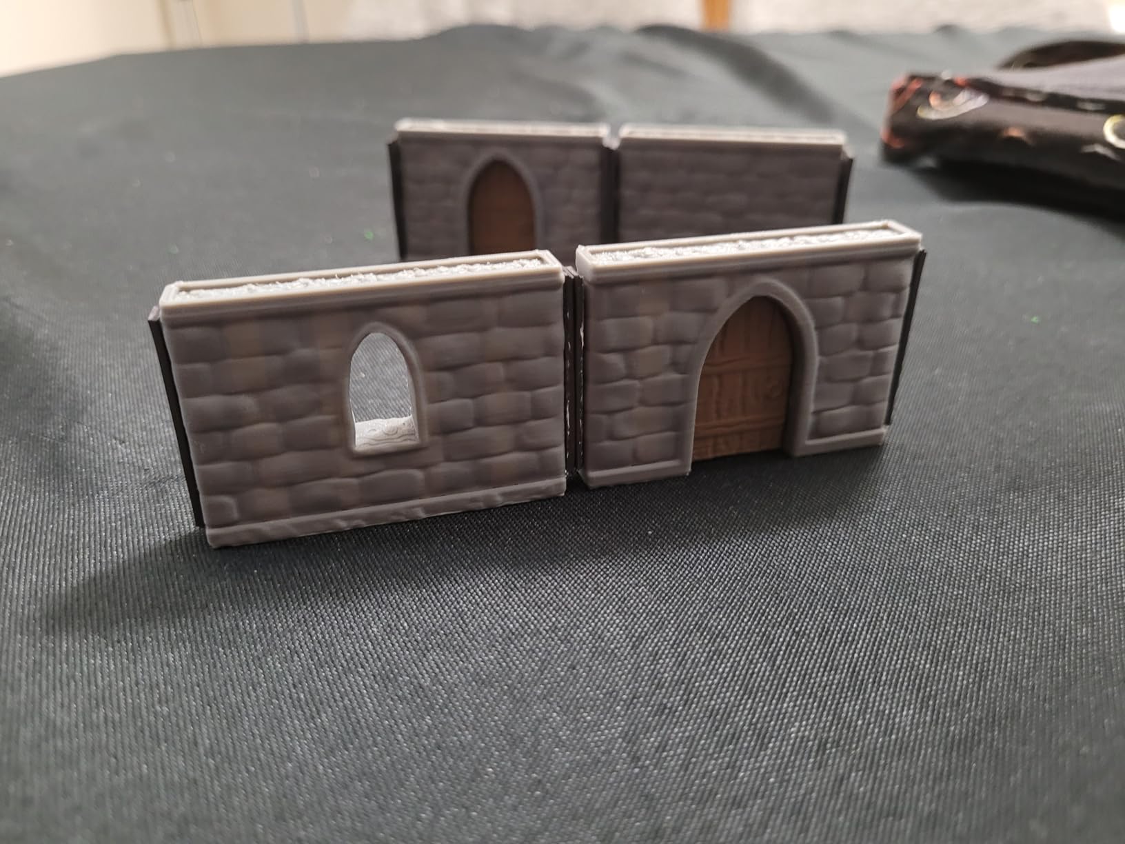 Dungeon Walls Modular DND Terrain Set - 48 Piece Tabletop Role-Playing Scenery - 28mm Scale, Includes Walls & Accessories - Perfect for Dungeons & Dragons, Pathfinder, & RPG Tabletop Games customer photo 2