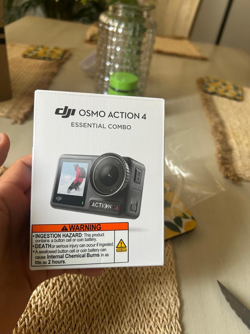 Osmo Action 4 Essential Combo, Waterproof Action Camera Vlogging Camera | 1/1.3