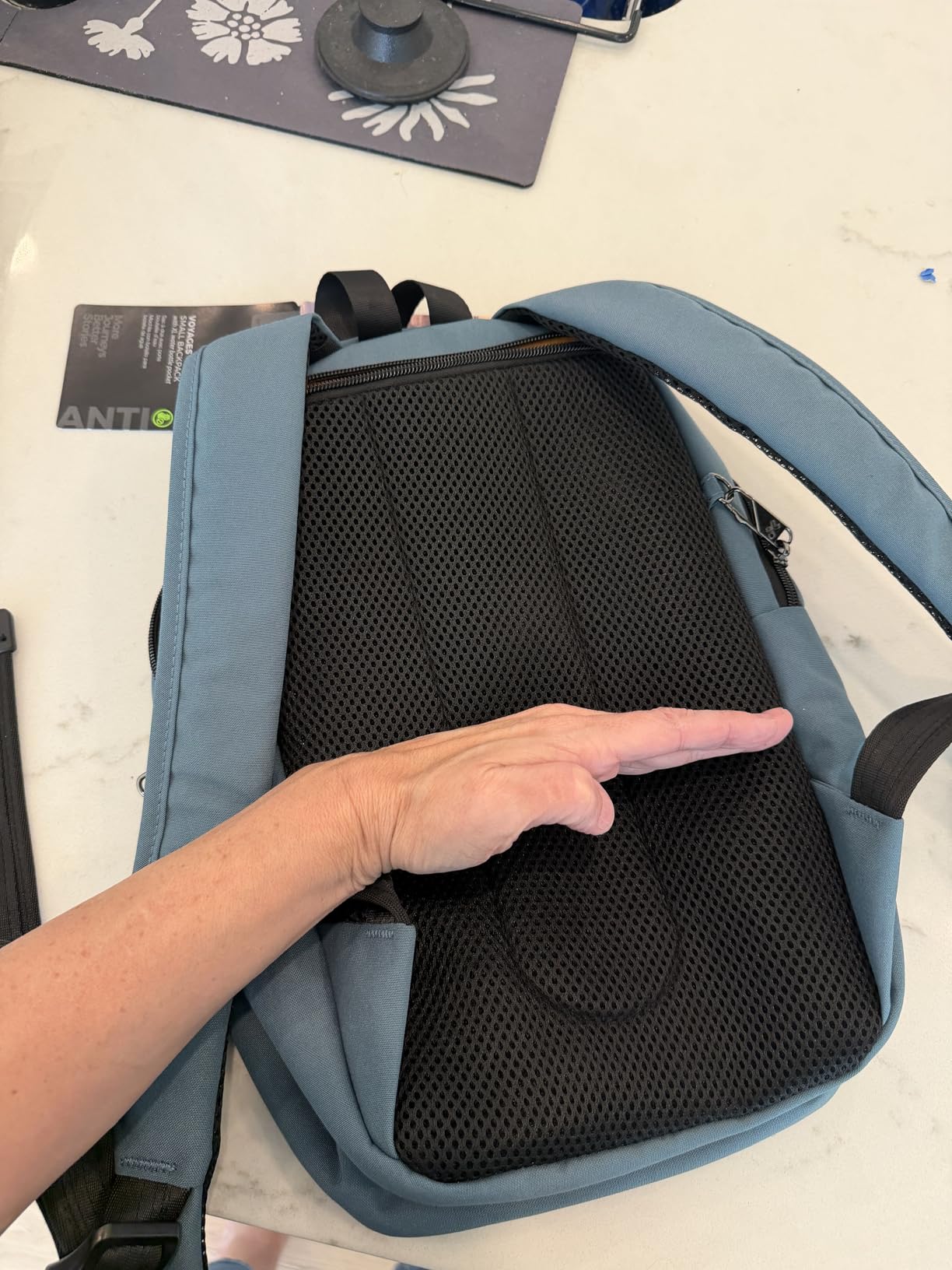 Travelon Anti-Theft The Voyages Small Backpack with XL Water Bottle Pocket customer photo 2