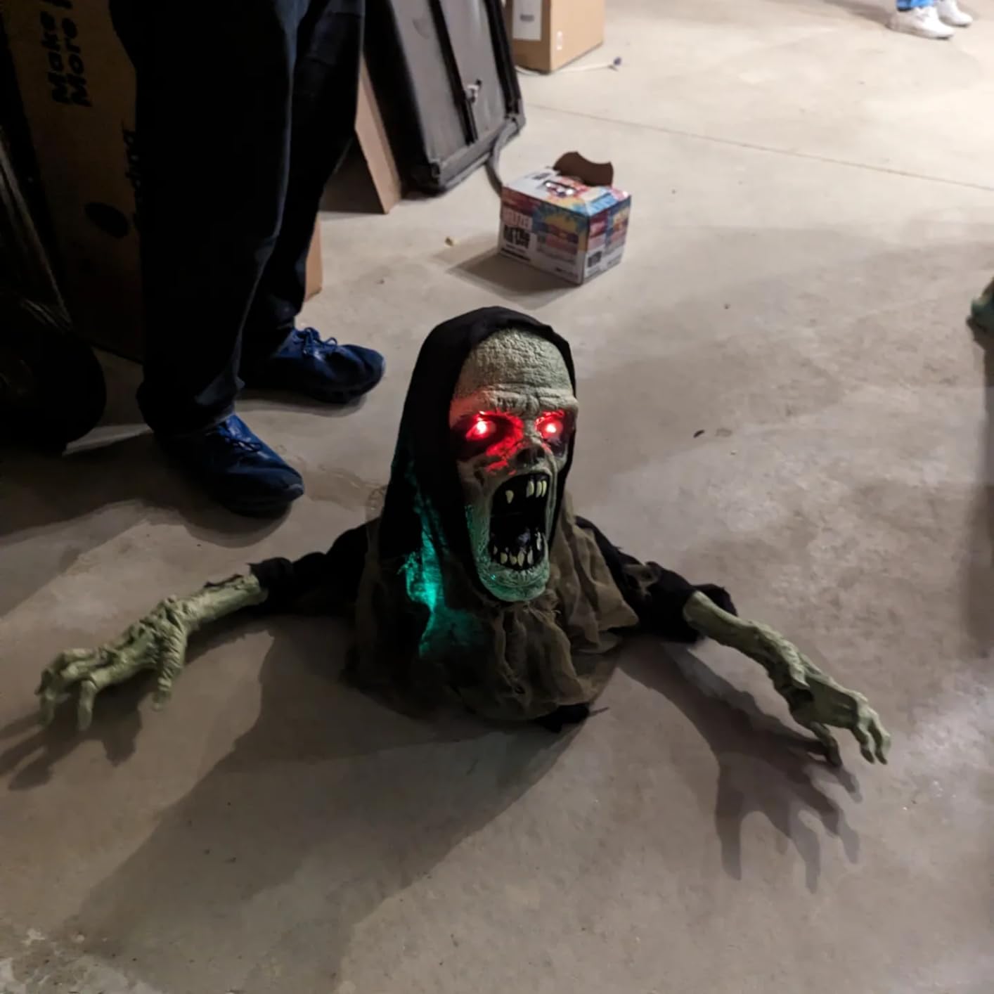 Haunted Hill Farm Lifesize Scary Talking Haunted Nun Halloween Prop with Touch Activated Lights and Sound customer photo 2