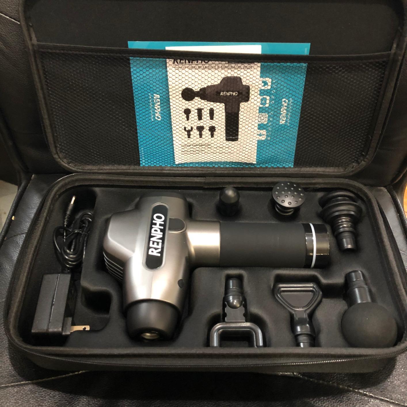 Active+ Massage Gun, App-Controlled Guided Courses, Bluetooth | Handheld Percussion Massager, Deep Tissue Muscle Relaxation, 5 Speeds, 5 Heads, Carry Case, For Athletes, Gym and Travel customer photo 2