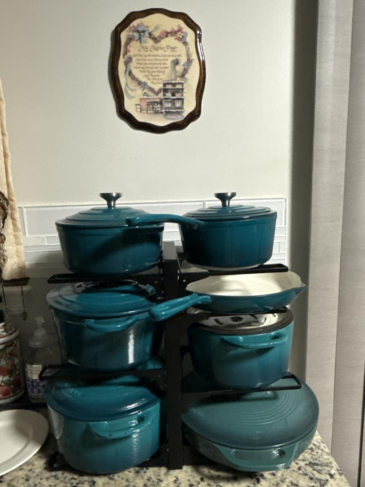 QuliMetal Enameled Cast Iron Cookware Set, 5 Pcs Pots and Pans with Lid, Skillet, Frying Pan, Saucepan & Dutch Oven for All Stovetops, PFA Free - Ideal for Sourdough Bread Baking customer photo 1