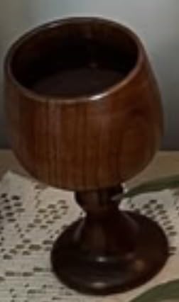 TBWHL Hand-made Jujube Wooden Wine Goblet Drinking Cup, 5oz Wood Cup, Vintage Wine Chalice Goblet & Communion Cups, Elegant Wooden Cups, Perfect for Wedding, Christmas, Eucharist, Kiddush 150ml (2Pcs) customer photo 1
