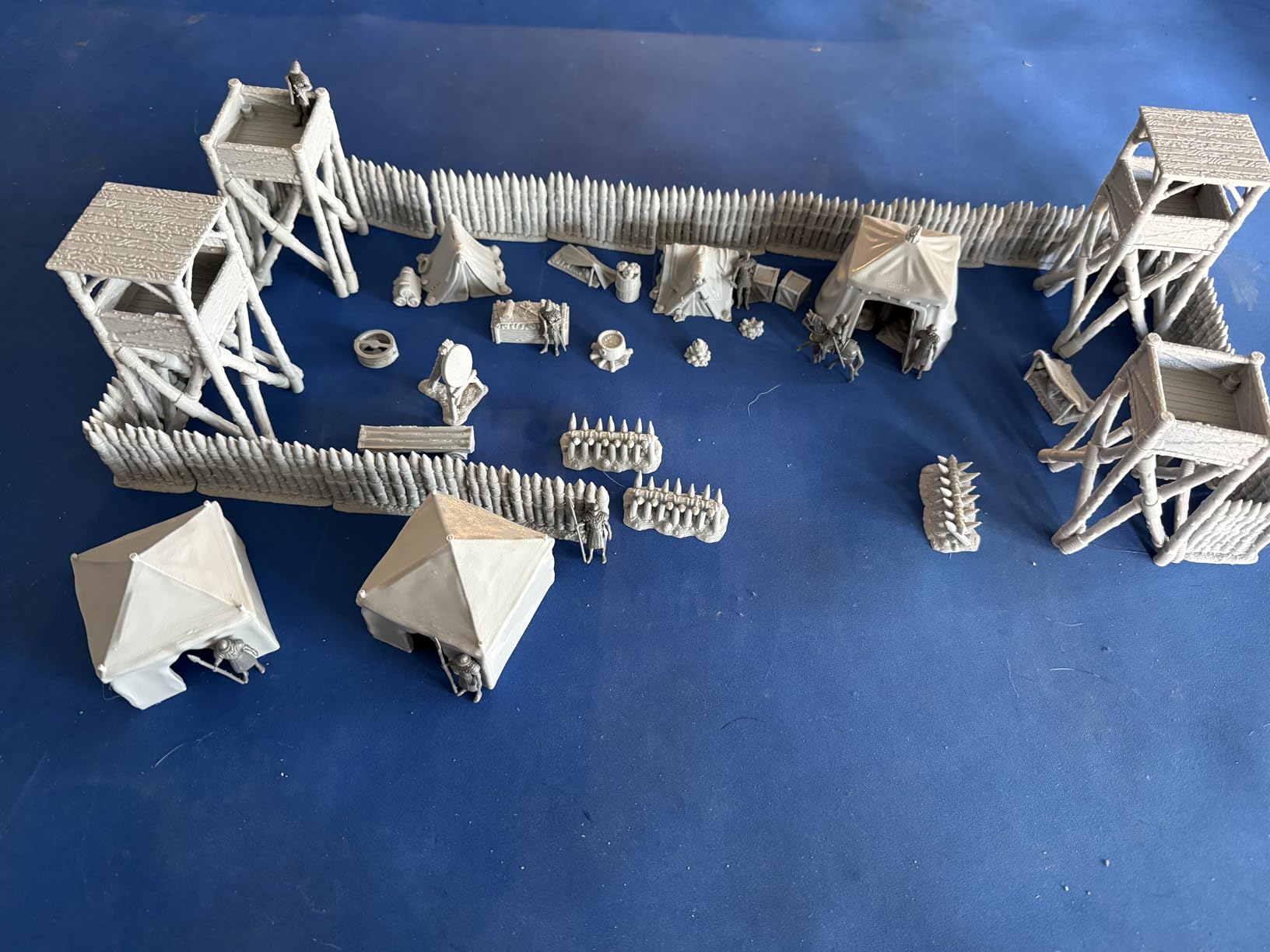 AUSPDICE Medieval Military Camp RPG Terrain Set for DND Map Building | Modular Game Pieces with Barricades, Tents, Watchtowers customer photo 1