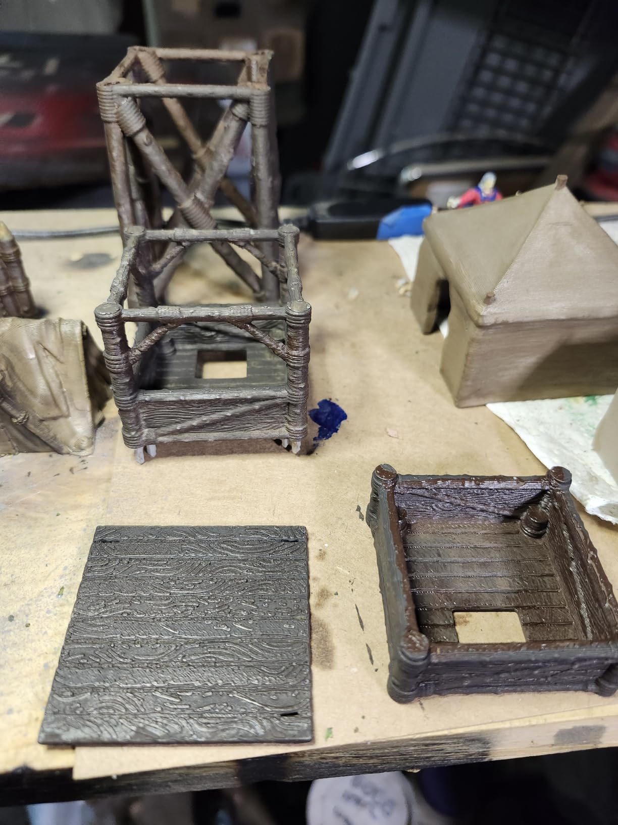 AUSPDICE Medieval Military Camp RPG Terrain Set for DND Map Building | Modular Game Pieces with Barricades, Tents, Watchtowers customer photo 2
