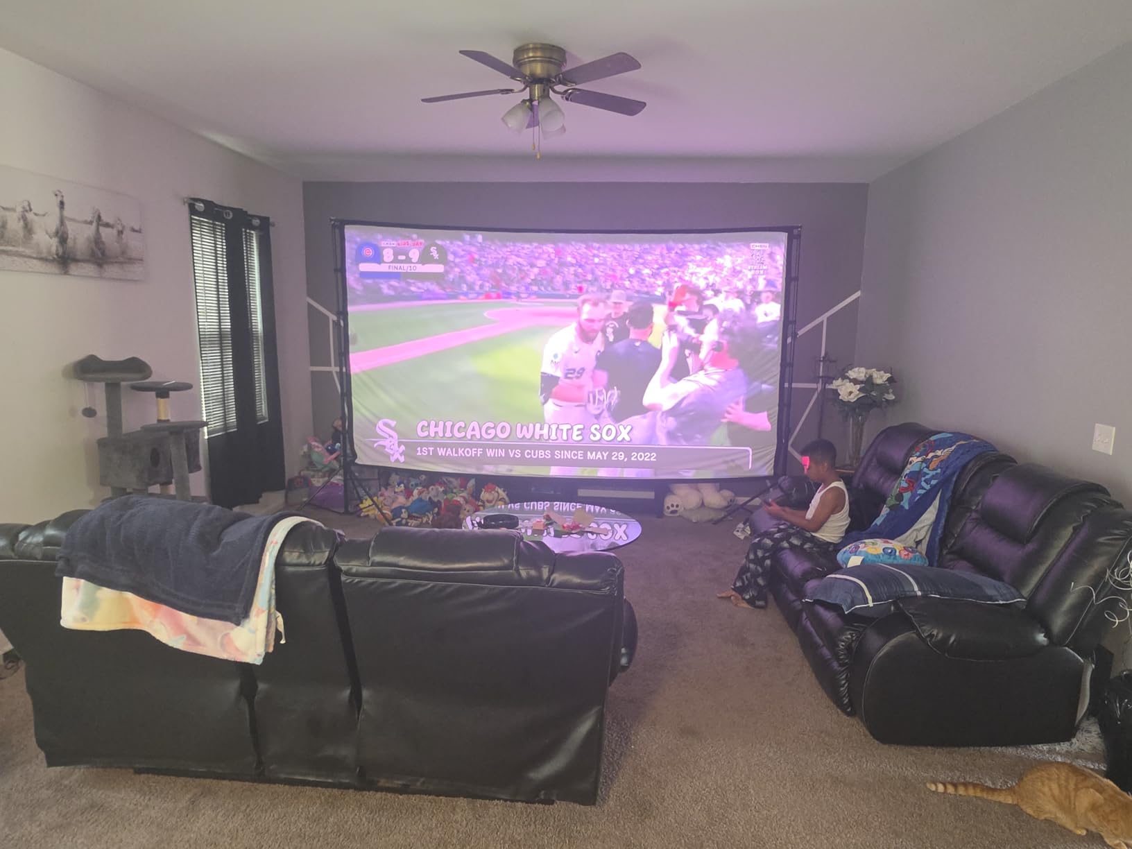 Dangbei MP1 MAX Triple Laser Projector 4K - 3100 ISO Lumens, 110% BT.2020, Google TV with Netflix Officially, 300'' Display, 2x12W Dolby Audio DTS:X, HDR10+, Blu-ray 3D customer photo 2