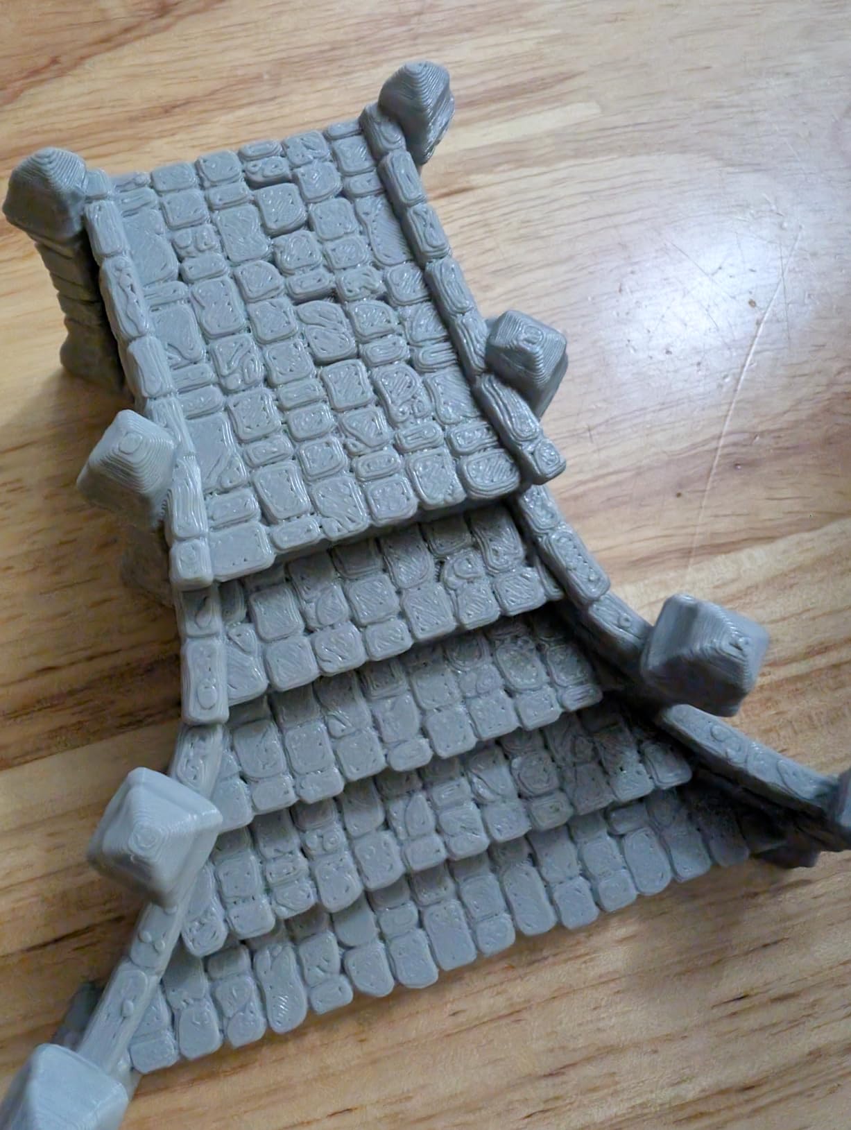 AUSPDICE DND Terrain with Modular Bridge Ruins for Dungeon Masters TTRPG | 28PCS RPG Starter Set - Broken Viaduct customer photo 2