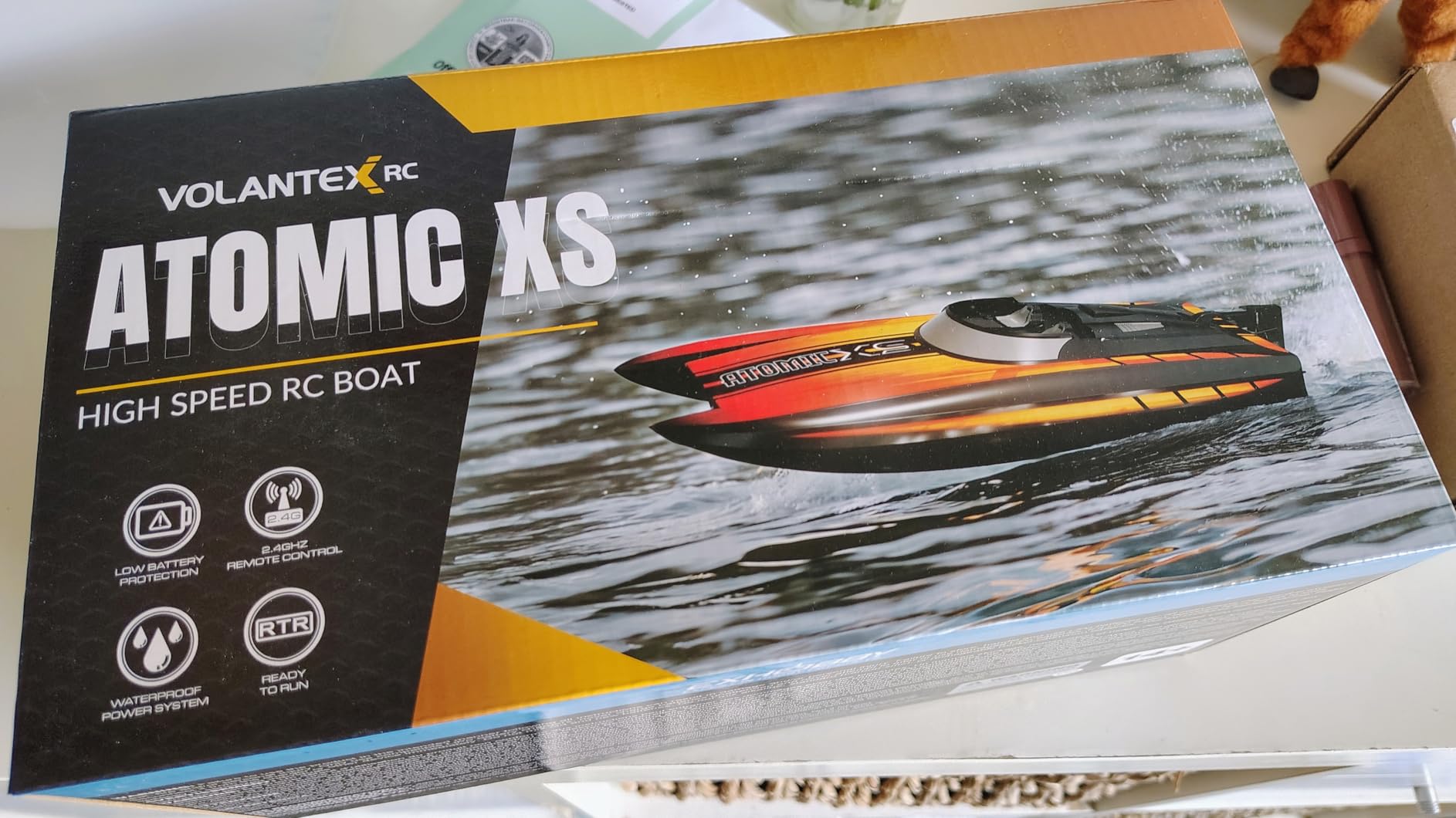 volantexrc RC Boat, High Speed Remote Control Boats for Beginners, AtomicXS, 30+MPH, 2 Batteries, Reverse Function customer photo 1
