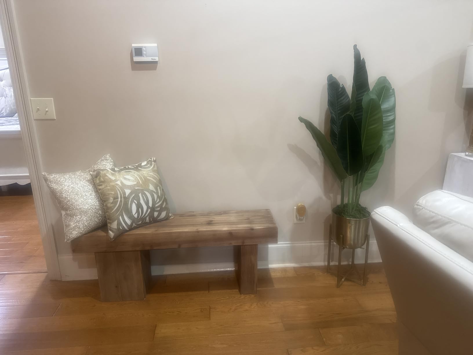Thickened Solid Wood Bench, 47