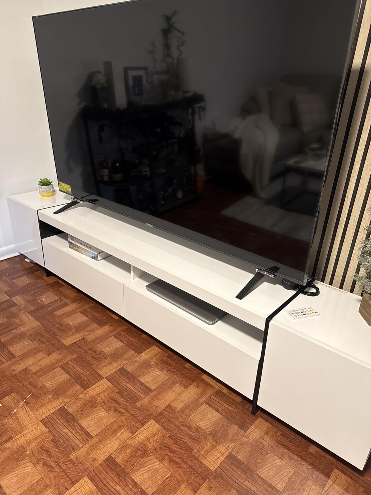Modern Mid Century TV Stand for 85