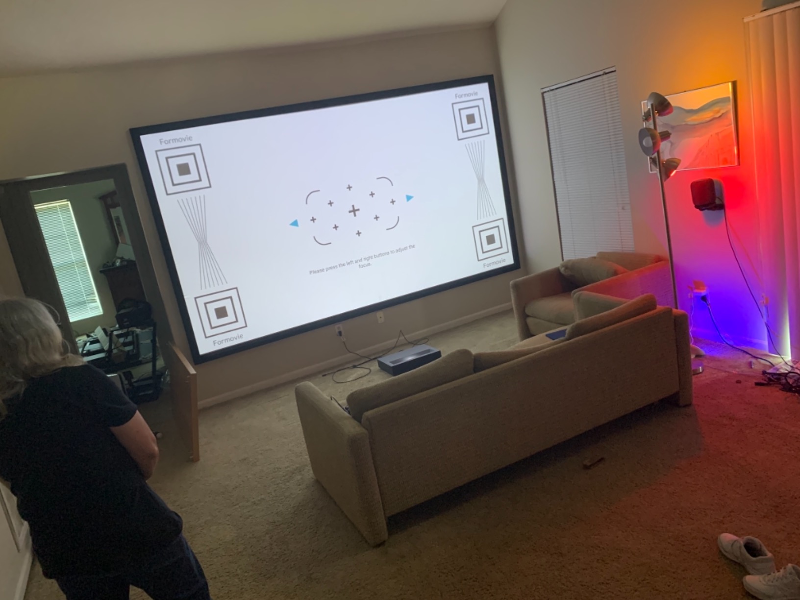 Nova Pro 4K Ultra Short Throw Projector, Google TV, 2100 ISO Lumens, 150 inch UST Projector with ALPD Laser, 3000:1 Contrast, Dolby Audio, WiFi & Bluetooth and Google Assistant for 3D Home Theater customer photo 1