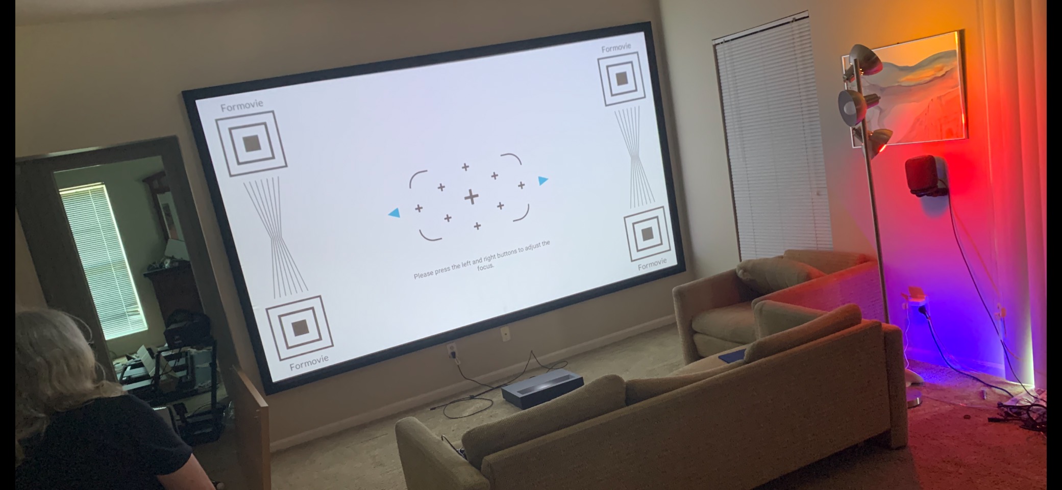 Nova Pro 4K Ultra Short Throw Projector, Google TV, 2100 ISO Lumens, 150 inch UST Projector with ALPD Laser, 3000:1 Contrast, Dolby Audio, WiFi & Bluetooth and Google Assistant for 3D Home Theater customer photo 2